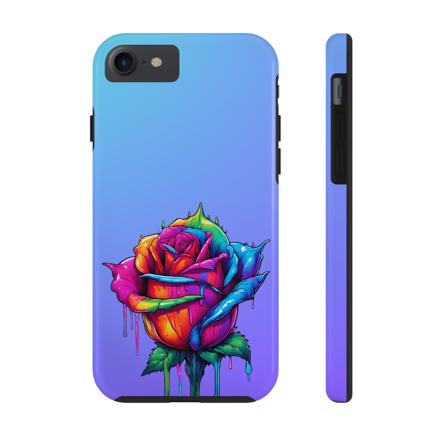 Rose Bleeding Colors Tough Phone Cases