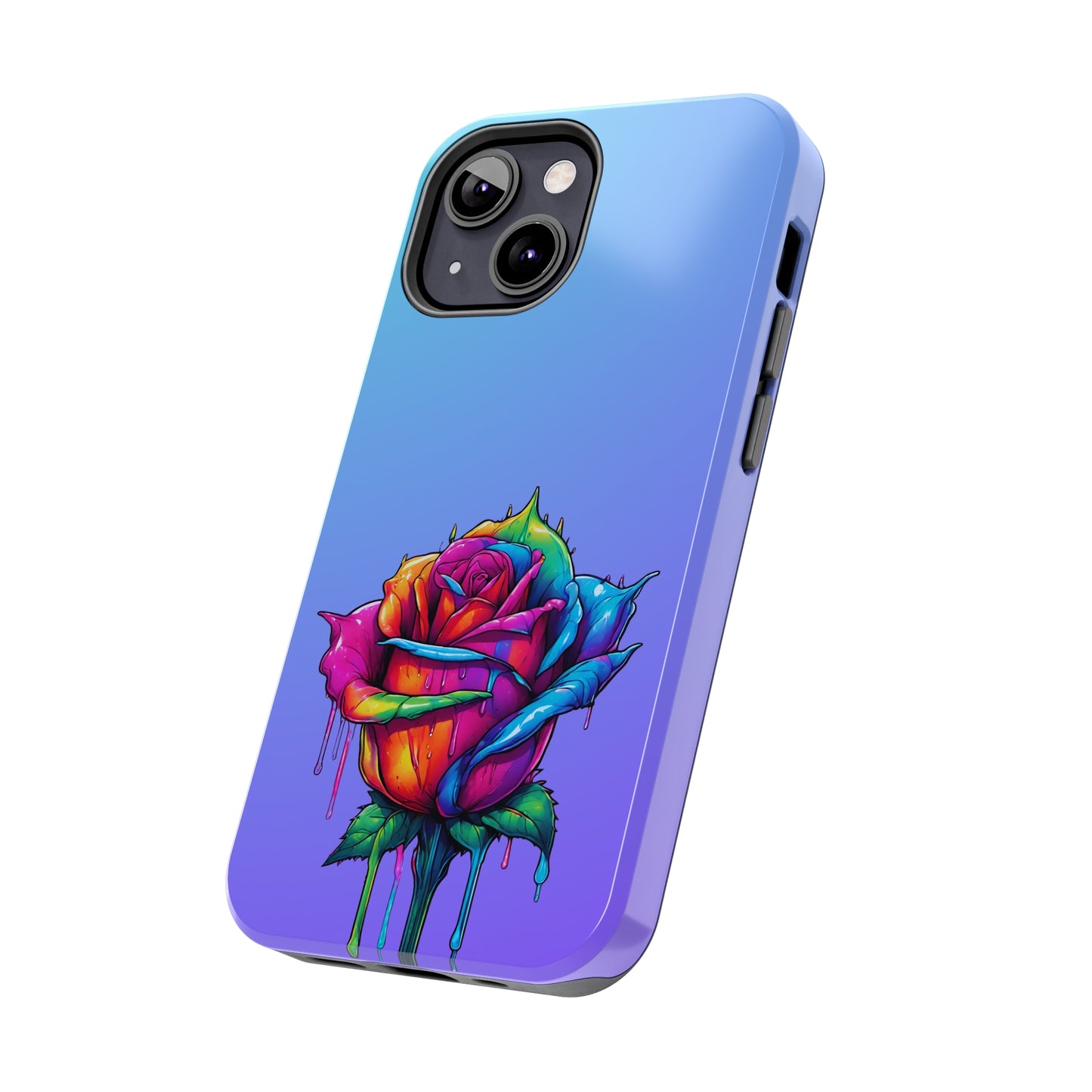 Rose Bleeding Colors Tough Phone Cases