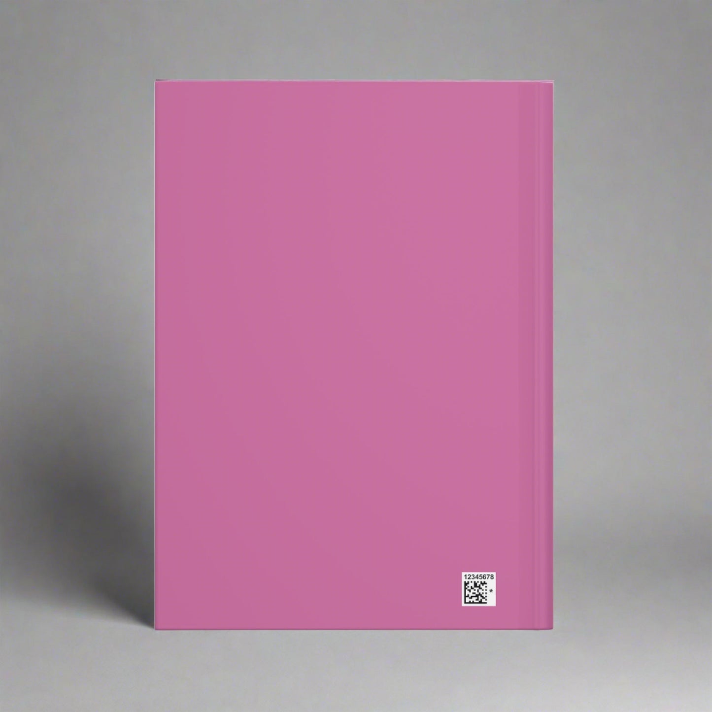 Colorful Mamba Skull on Light Pink Hardcover Journal Matte