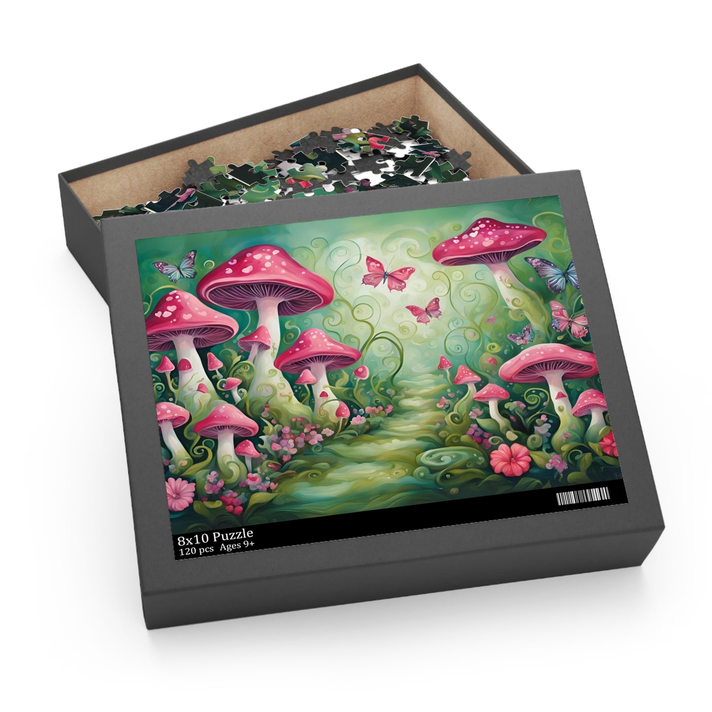 Pink Shroom Path Puzzle (120, 252, 500-Piece)