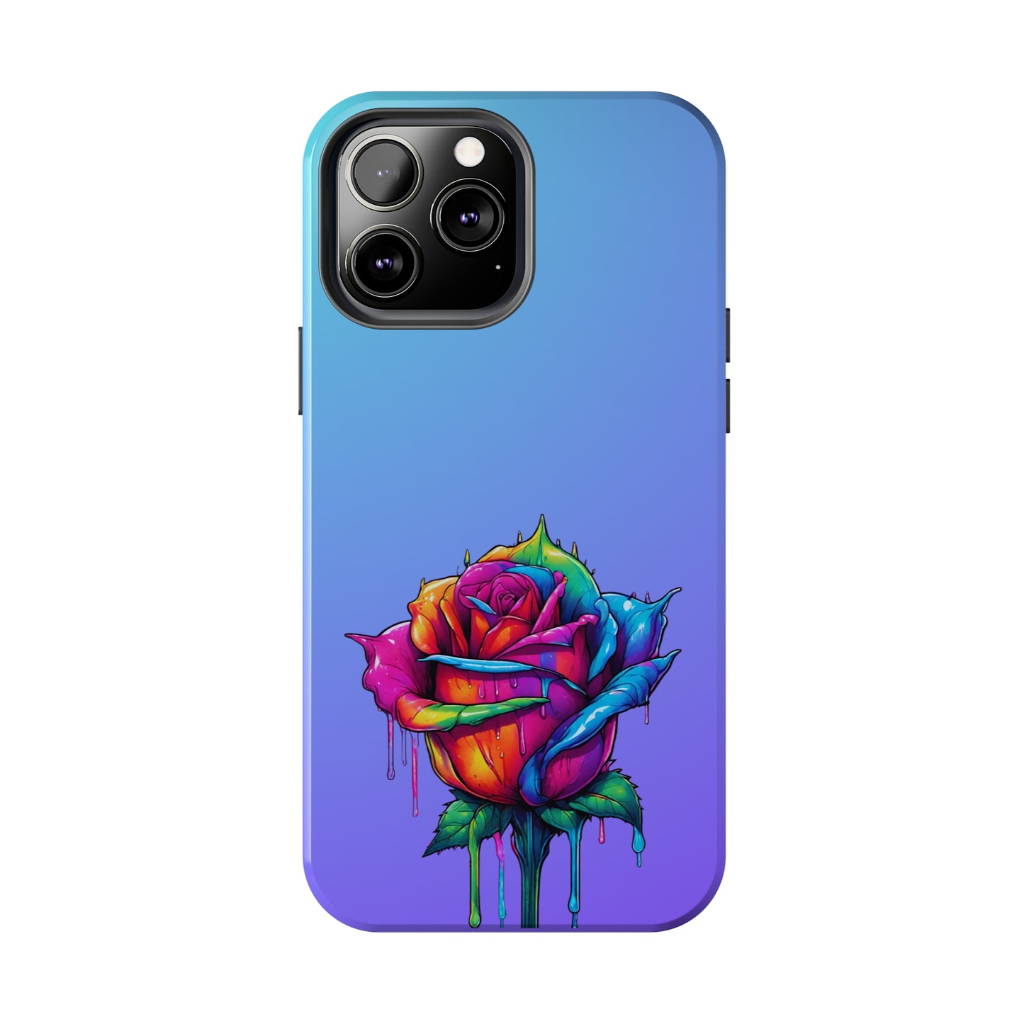 Rose Bleeding Colors Tough Phone Cases