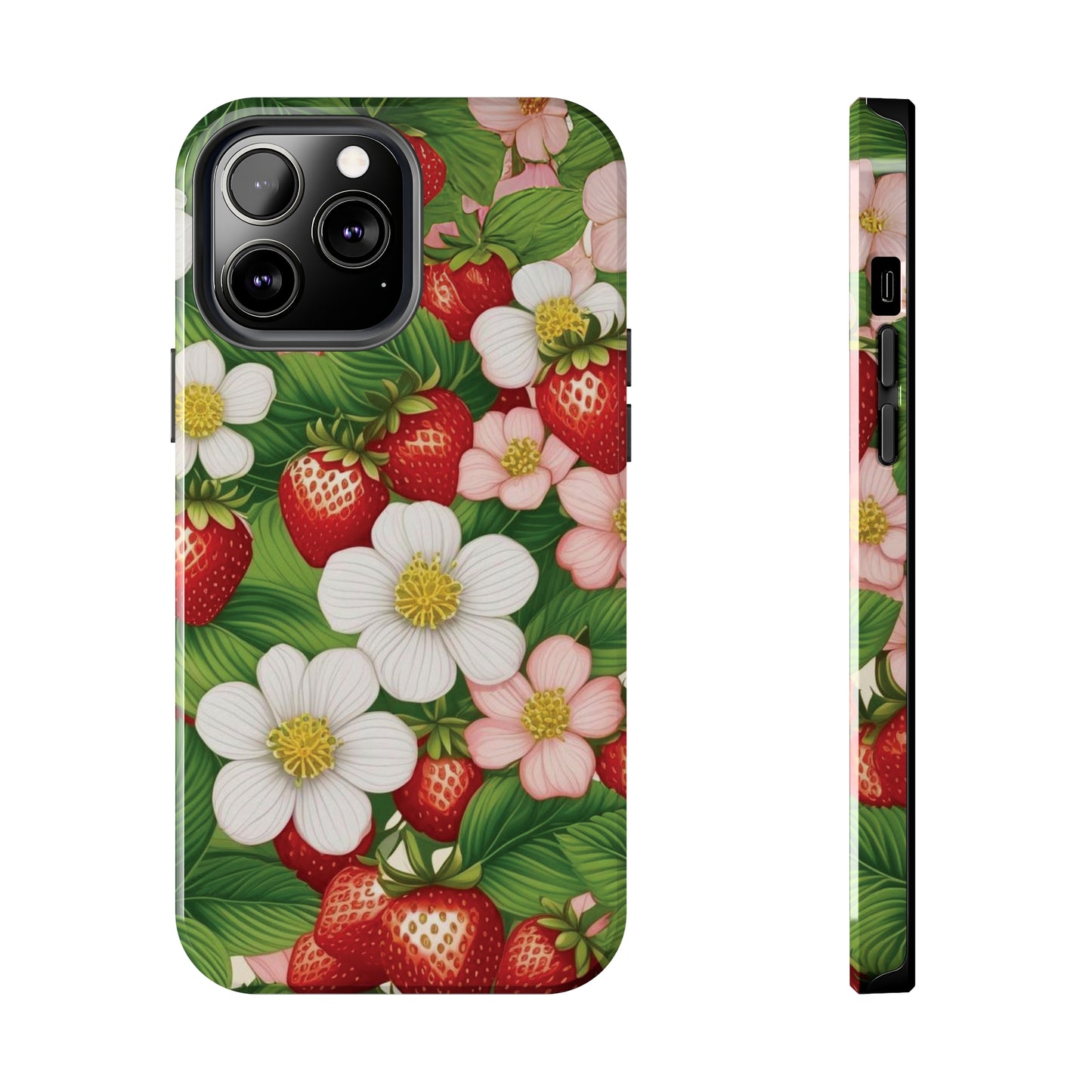 Tough Phone Cases in Strawberry Dreams Pattern