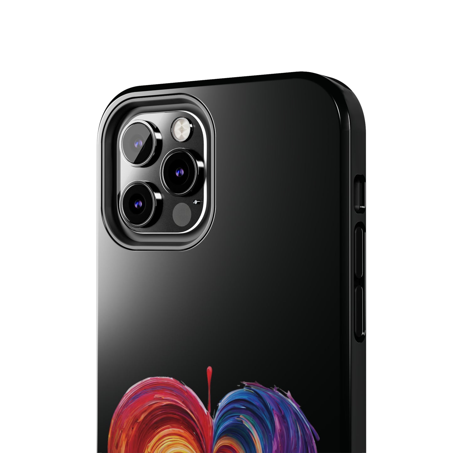 Heart Bleeding Colors Design Tough Phone Cases