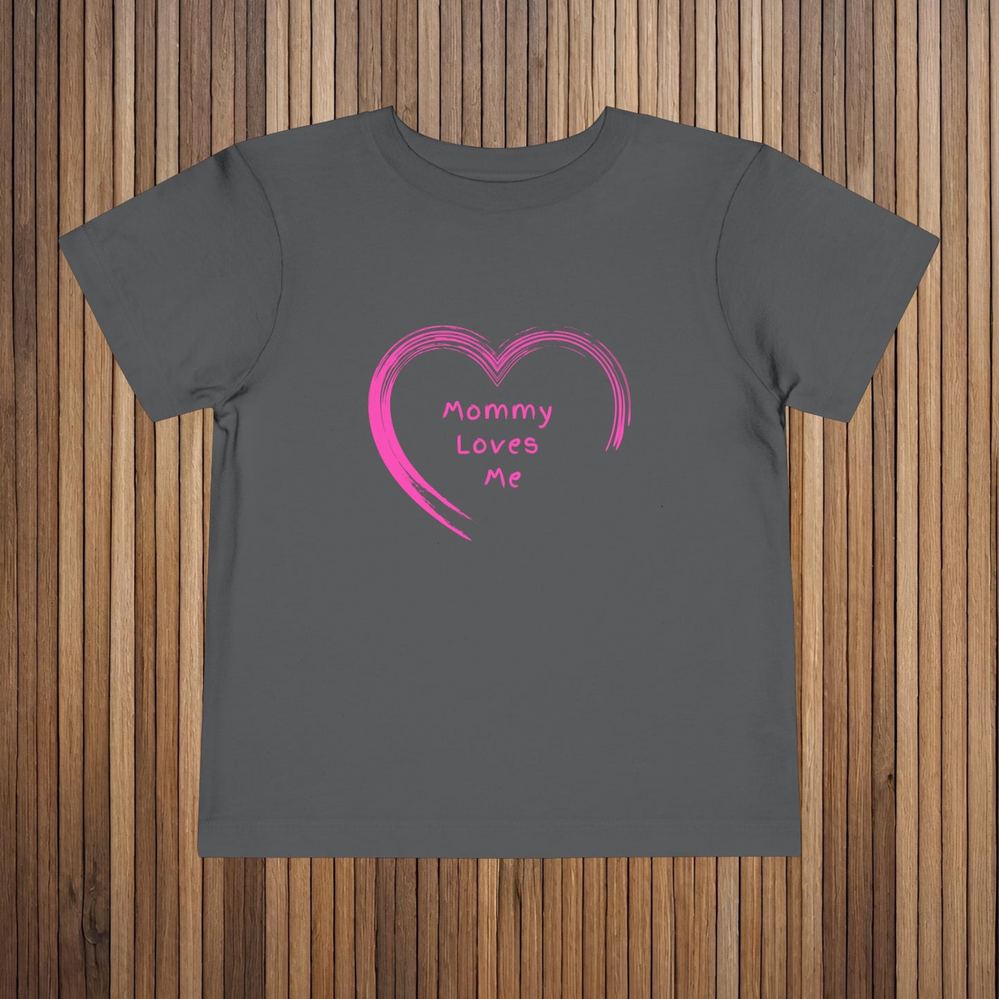 Pink "Mommy Loves Me" Toddler Short Sleeve Tee