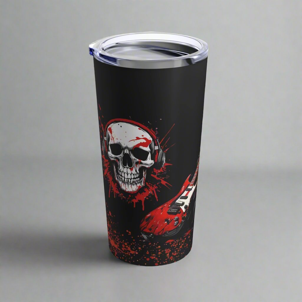 Rock N Roll Drip in Black Tumbler 20oz