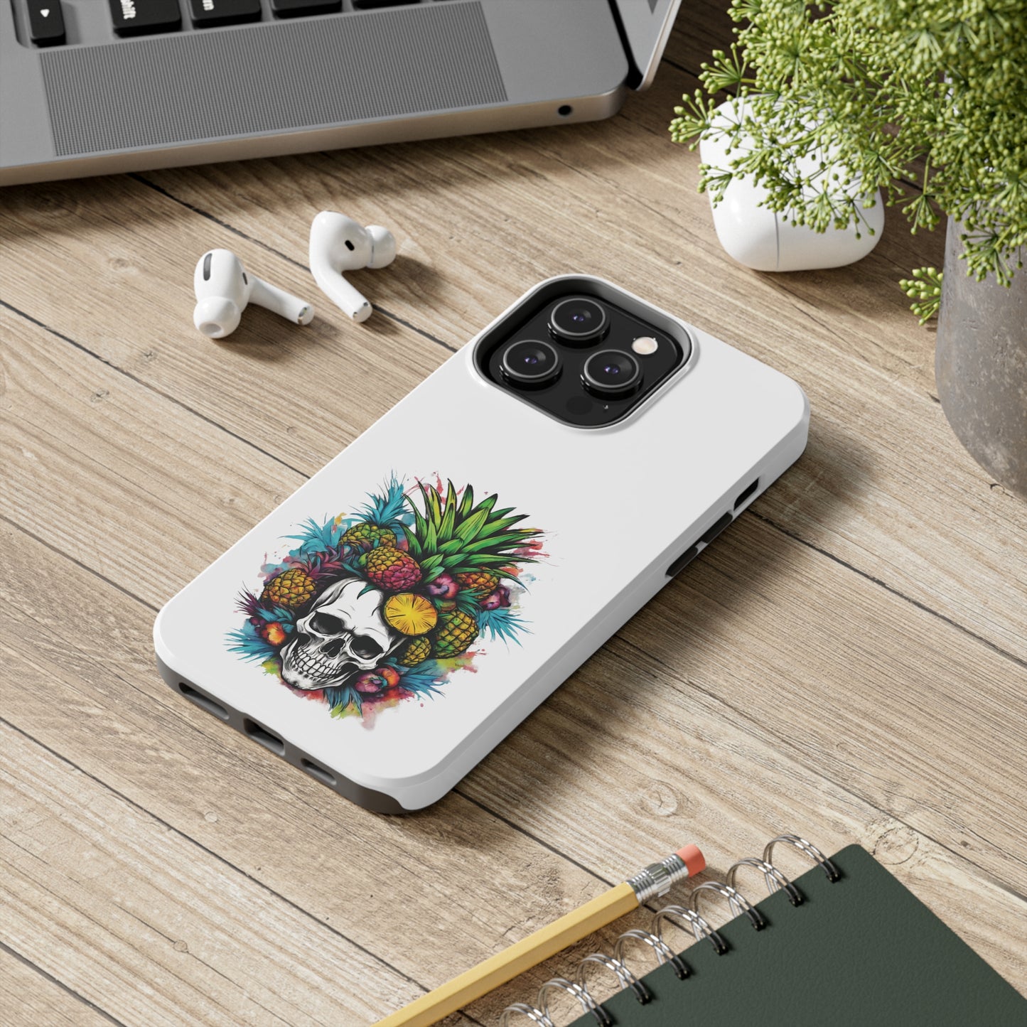Colorful Mamba Skull Design Tough Phone Cases
