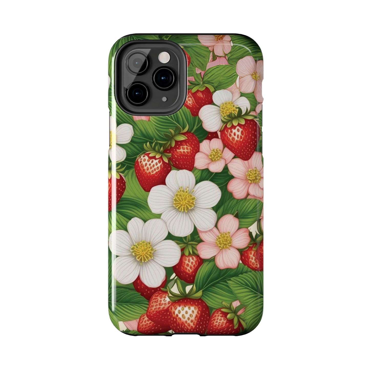 Tough Phone Cases in Strawberry Dreams Pattern