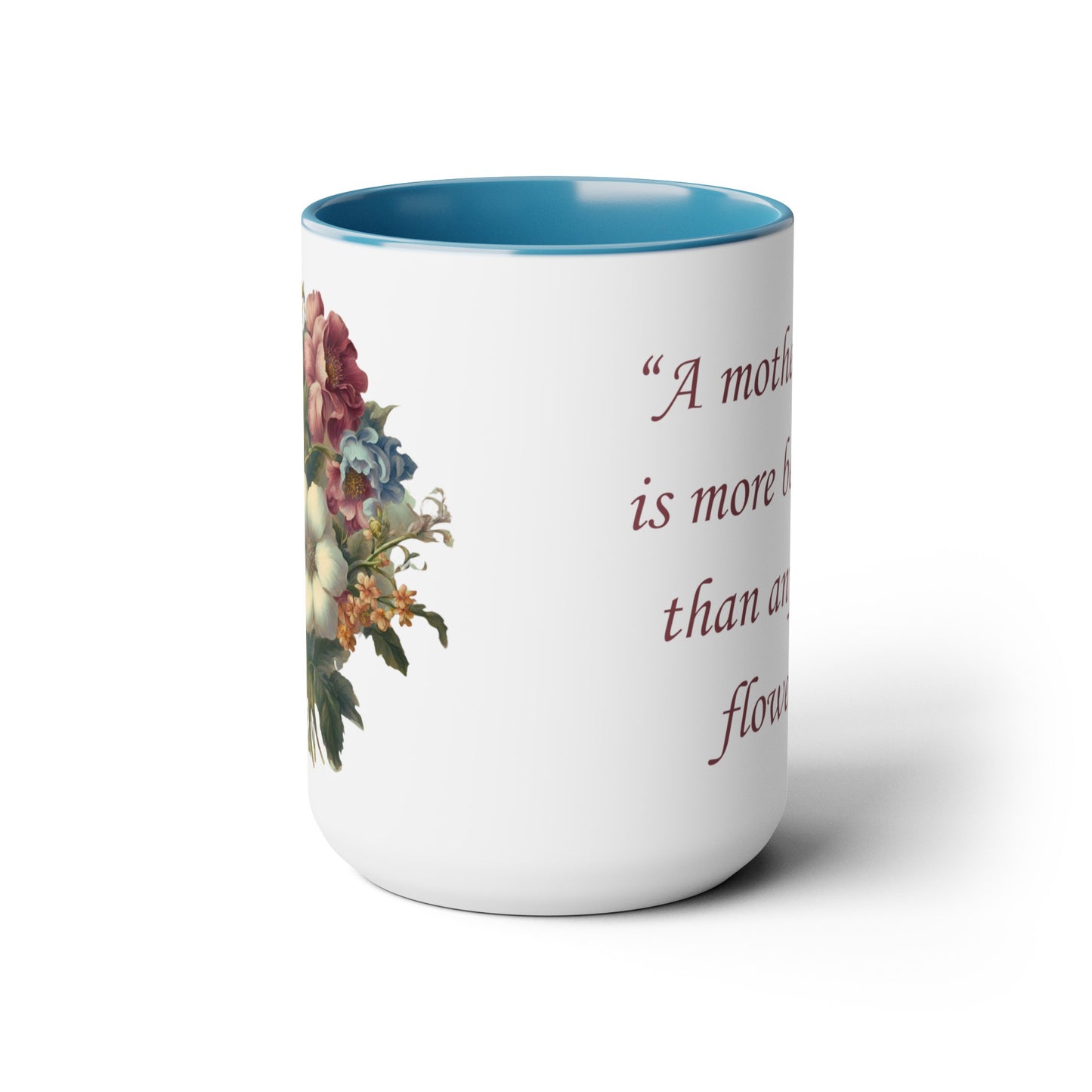 Mother's Love Two-Tone Coffee Mugs, 15oz
