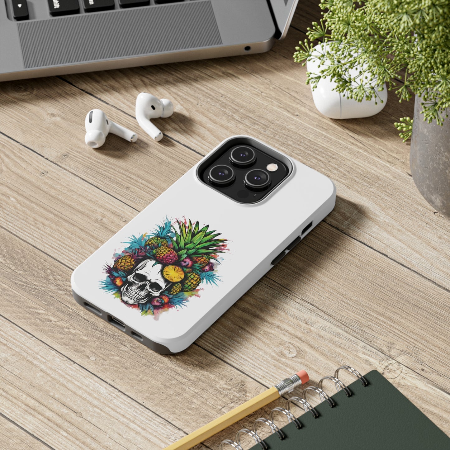 Colorful Mamba Skull Design Tough Phone Cases