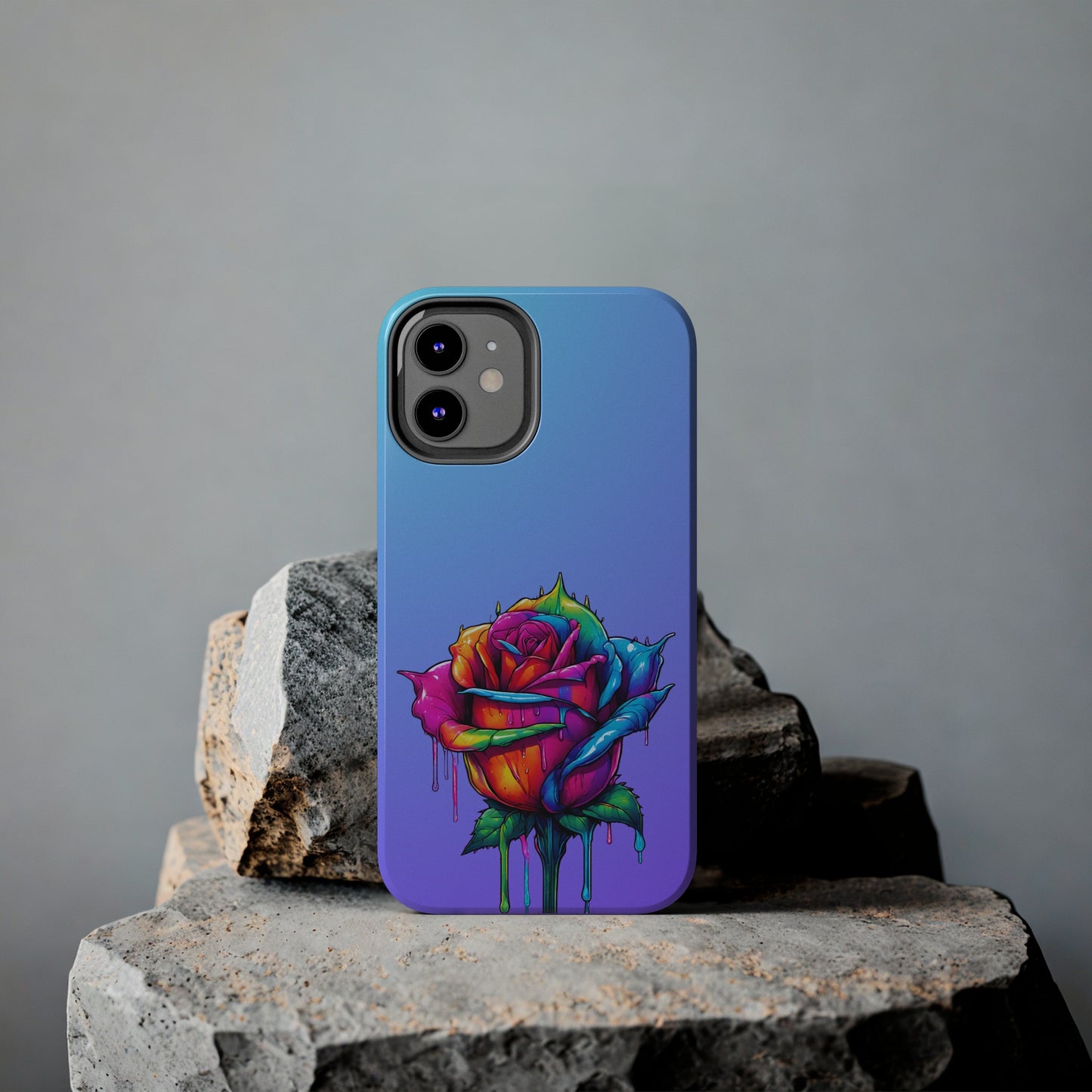 Rose Bleeding Colors Tough Phone Cases