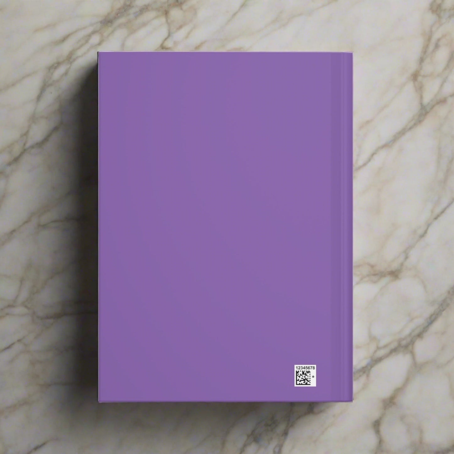 Colorful Mamba Skull on Light Purple Hardcover Journal Matte