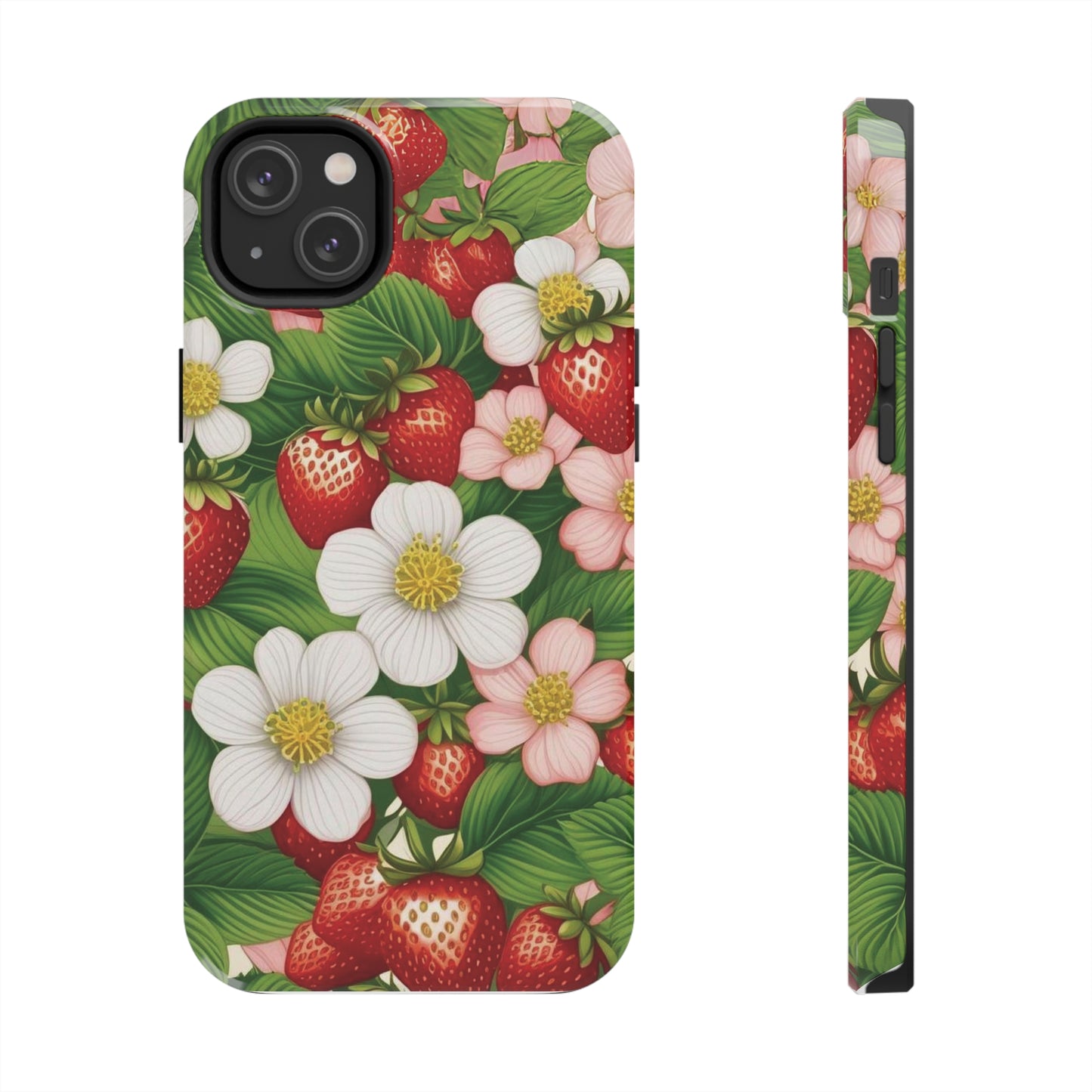 Tough Phone Cases in Strawberry Dreams Pattern