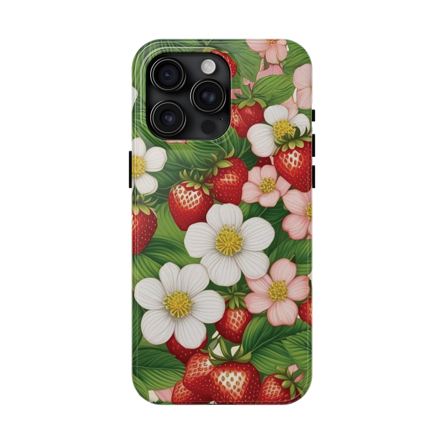 Tough Phone Cases in Strawberry Dreams Pattern