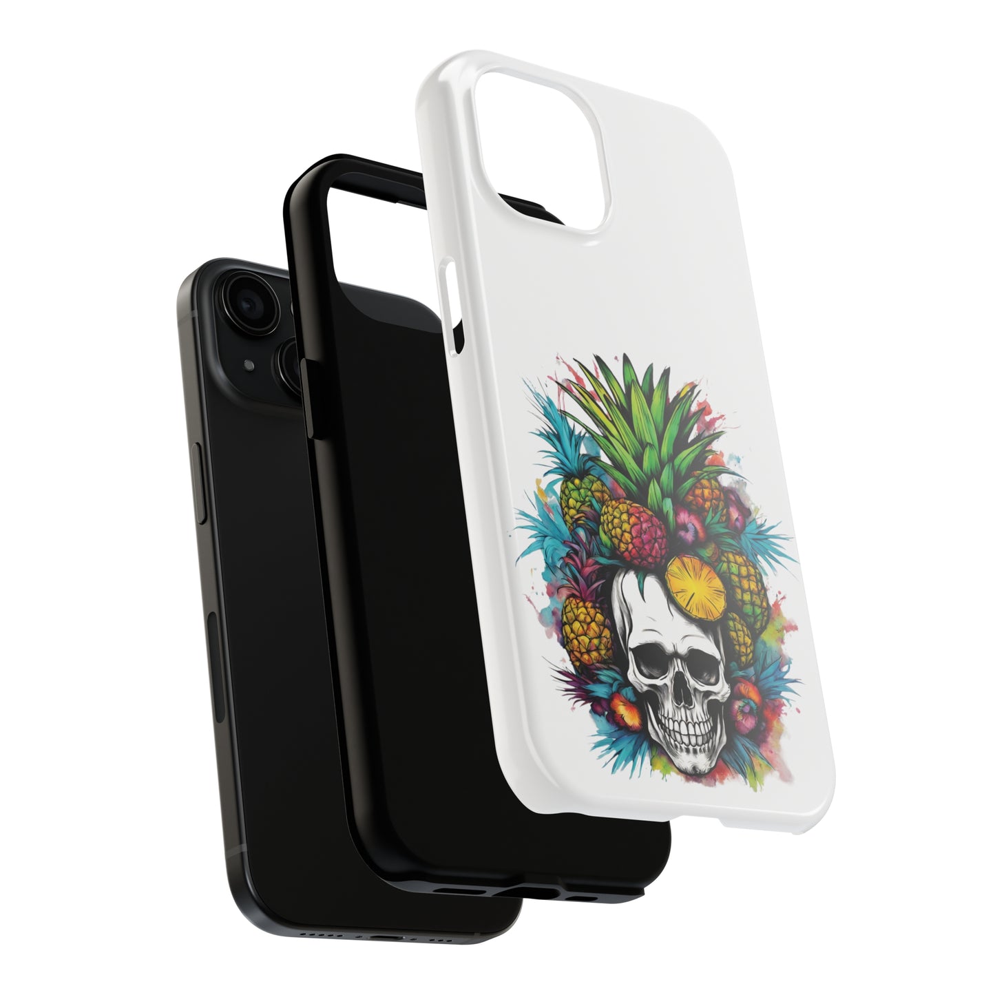 Colorful Mamba Skull Design Tough Phone Cases