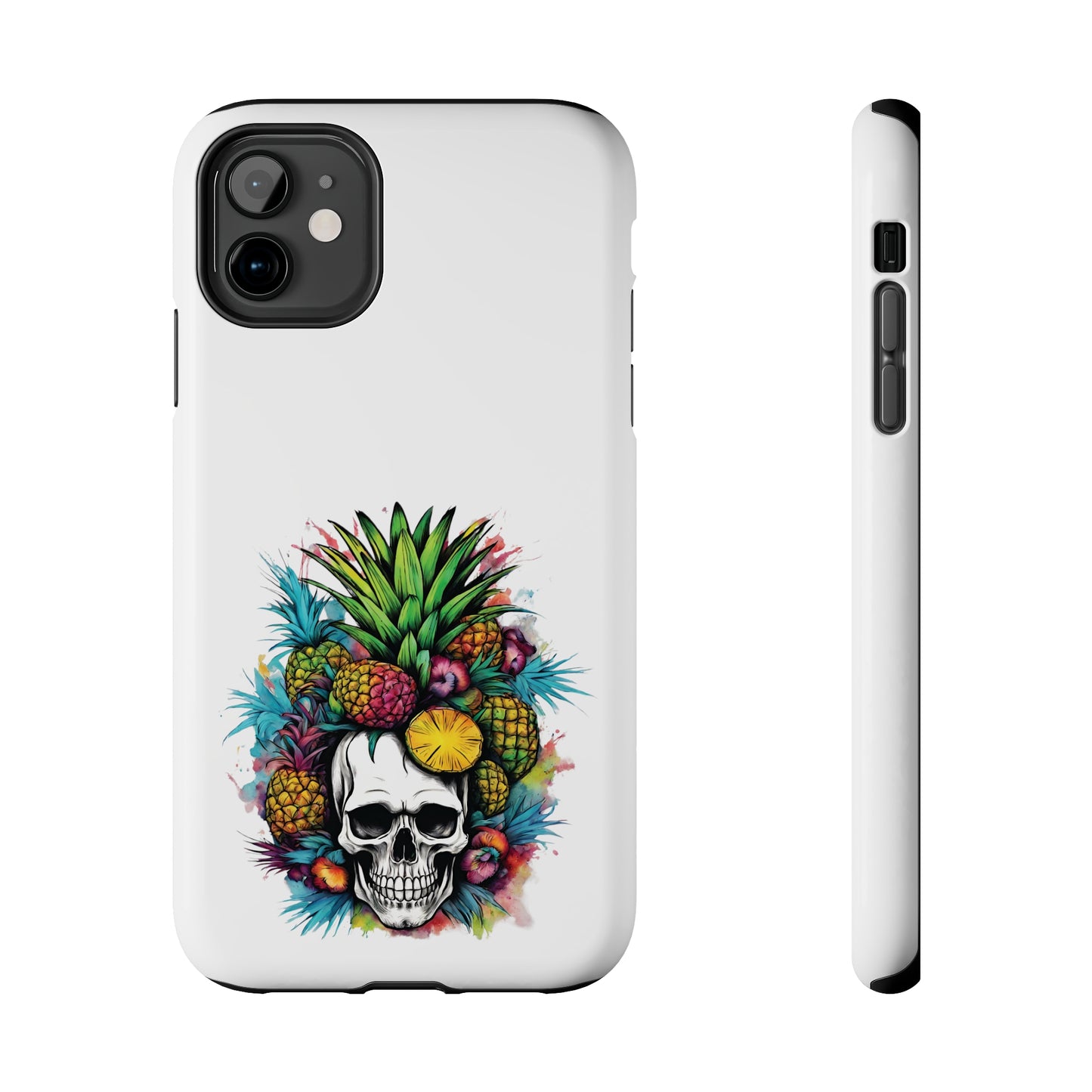 Colorful Mamba Skull Design Tough Phone Cases