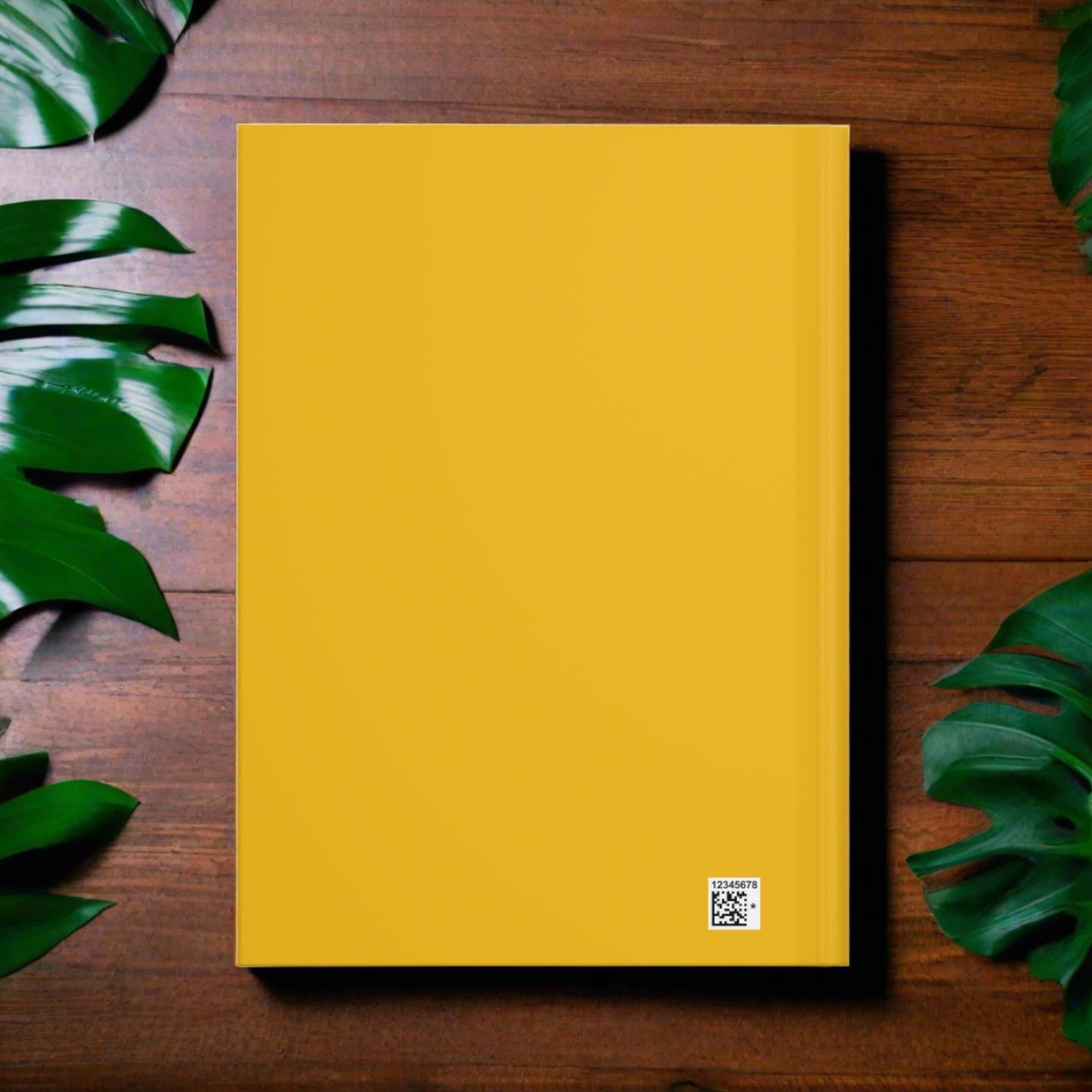 Tropical Mamba Skull- Yellow Hardcover Journal Matte