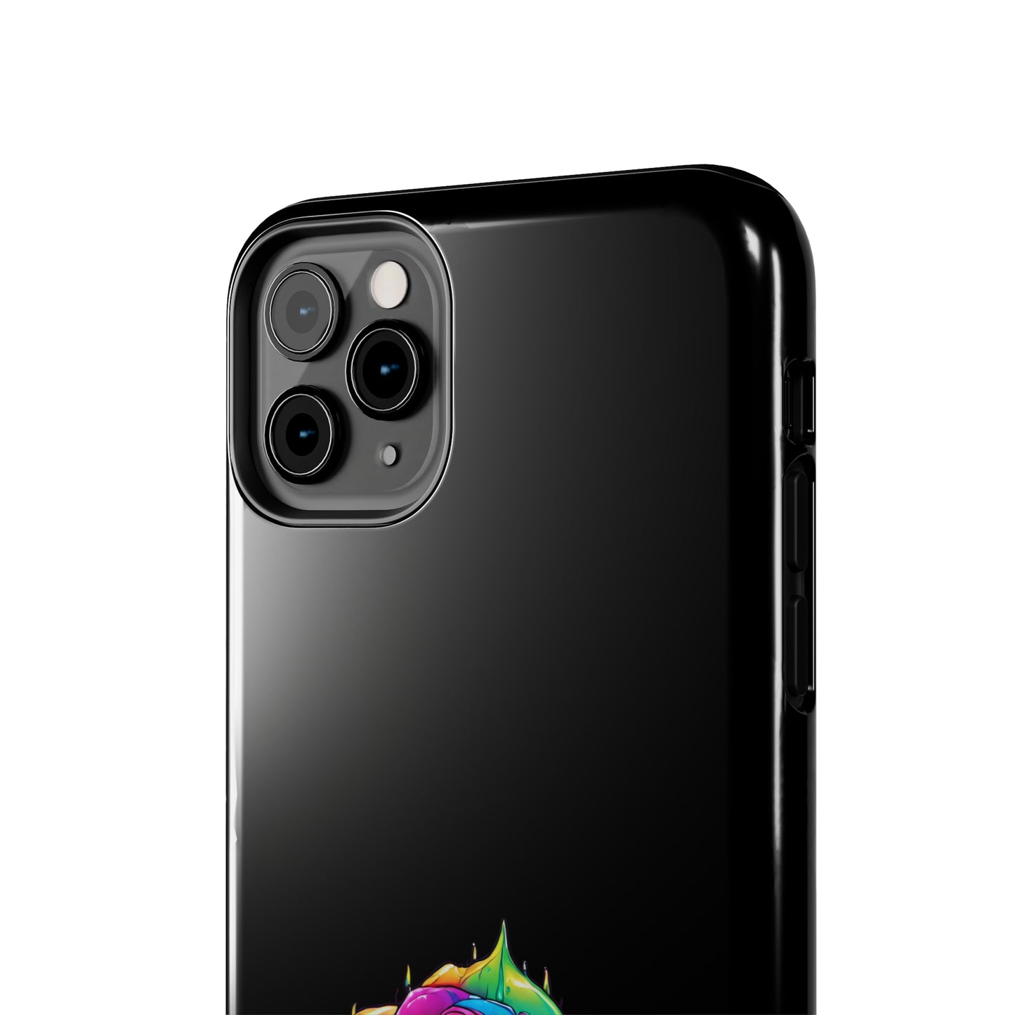 Rose Bleeding Colors on Black Tough Phone Cases