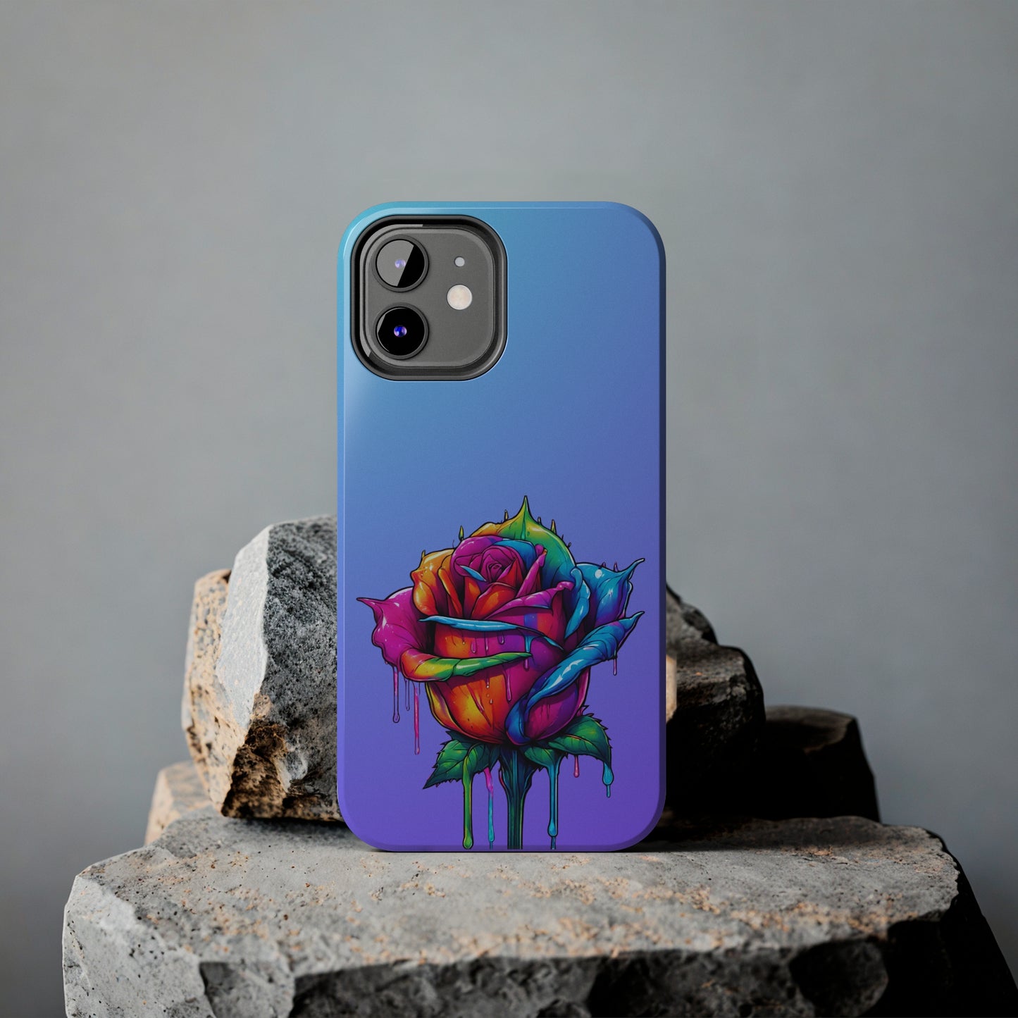 Rose Bleeding Colors Tough Phone Cases