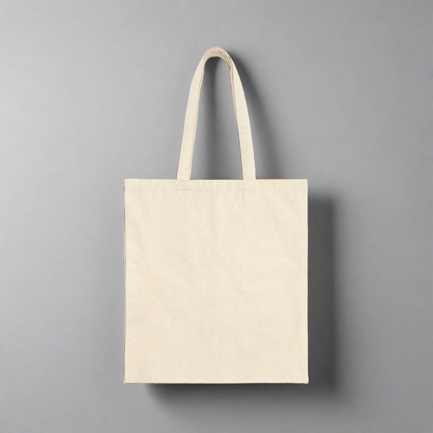 Colorful Pineapple Skull Print on Front - Cotton Canvas Tote Bag