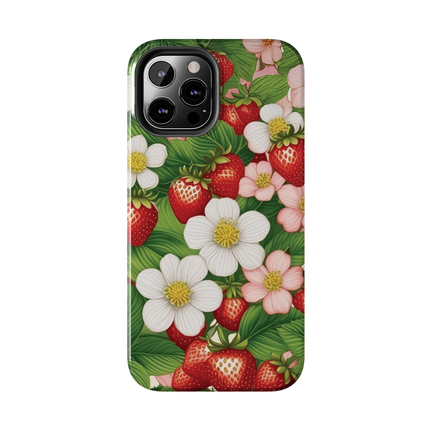 Tough Phone Cases in Strawberry Dreams Pattern