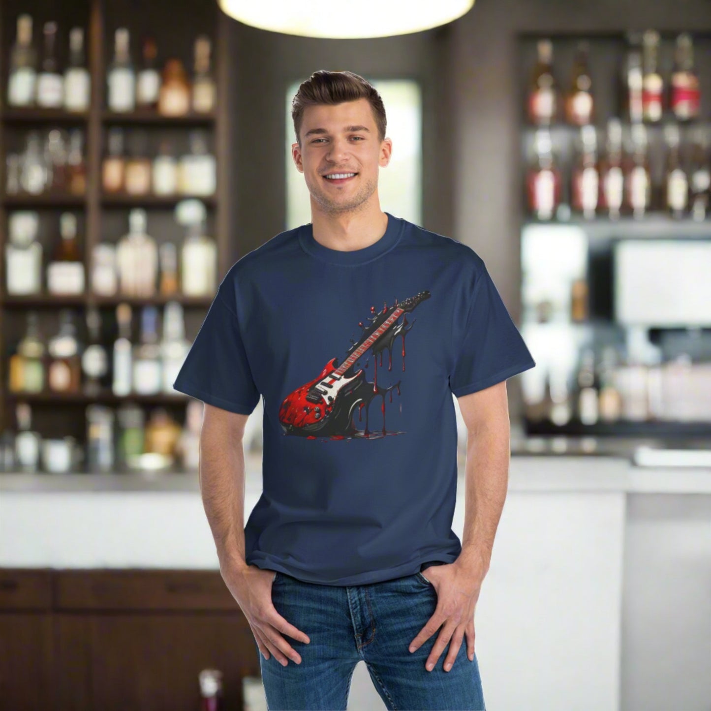 Splattered Guitar Beefy-T® Short-Sleeve T-Shirt
