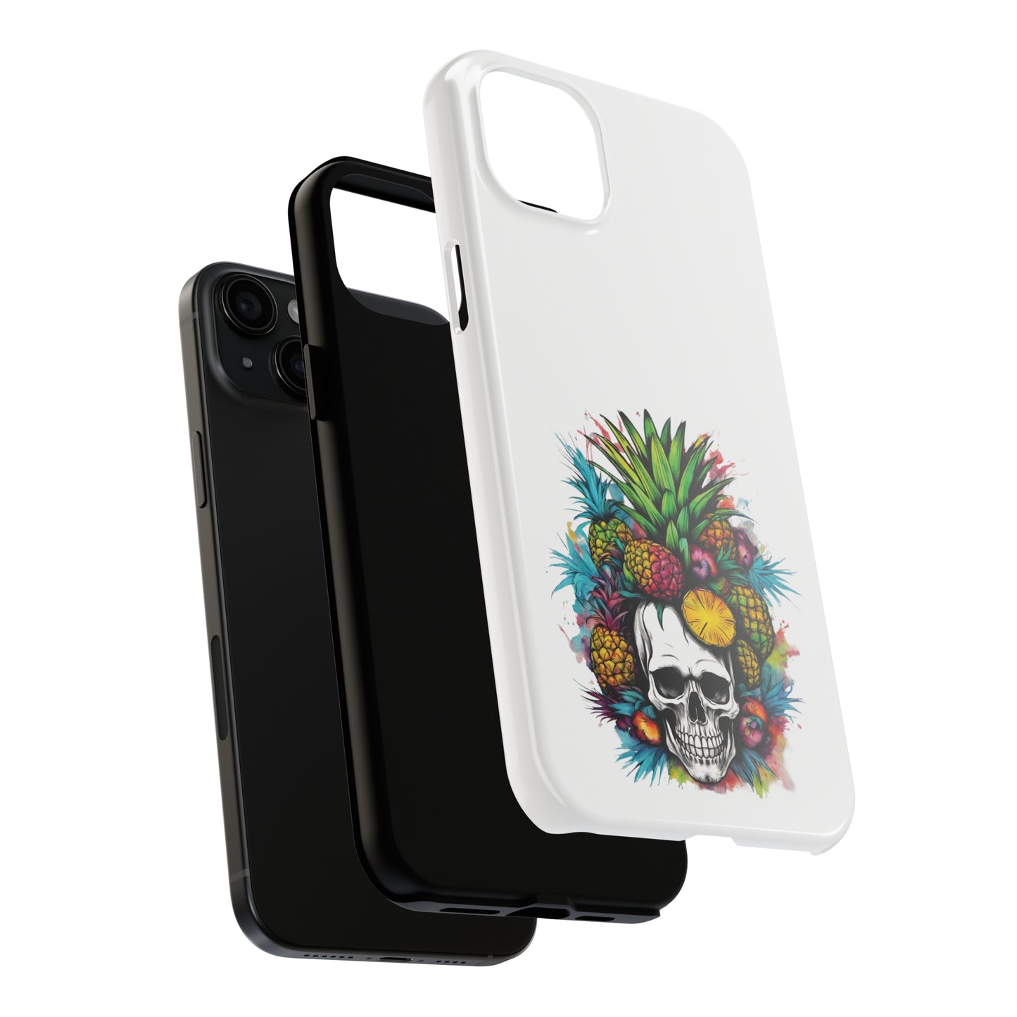 Colorful Mamba Skull Design Tough Phone Cases
