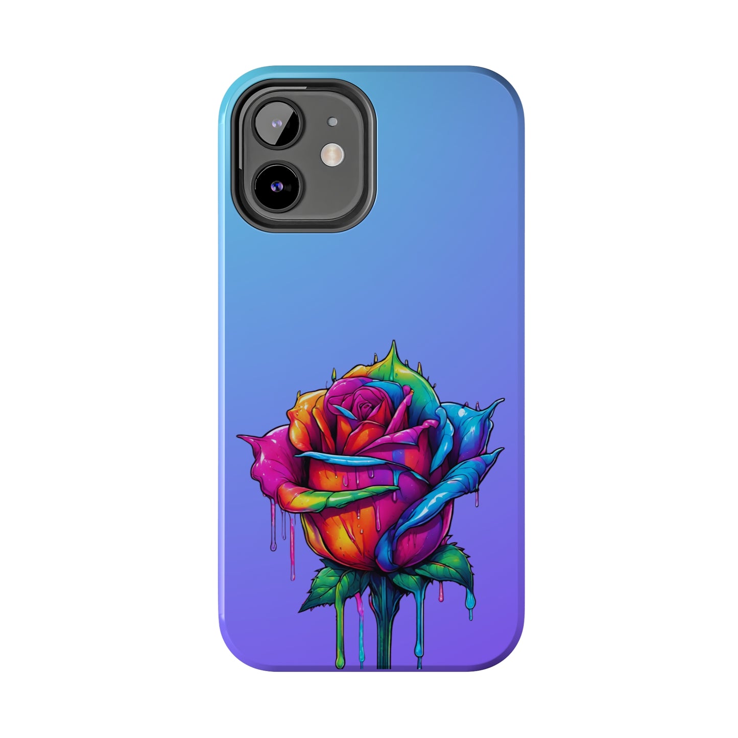Rose Bleeding Colors Tough Phone Cases