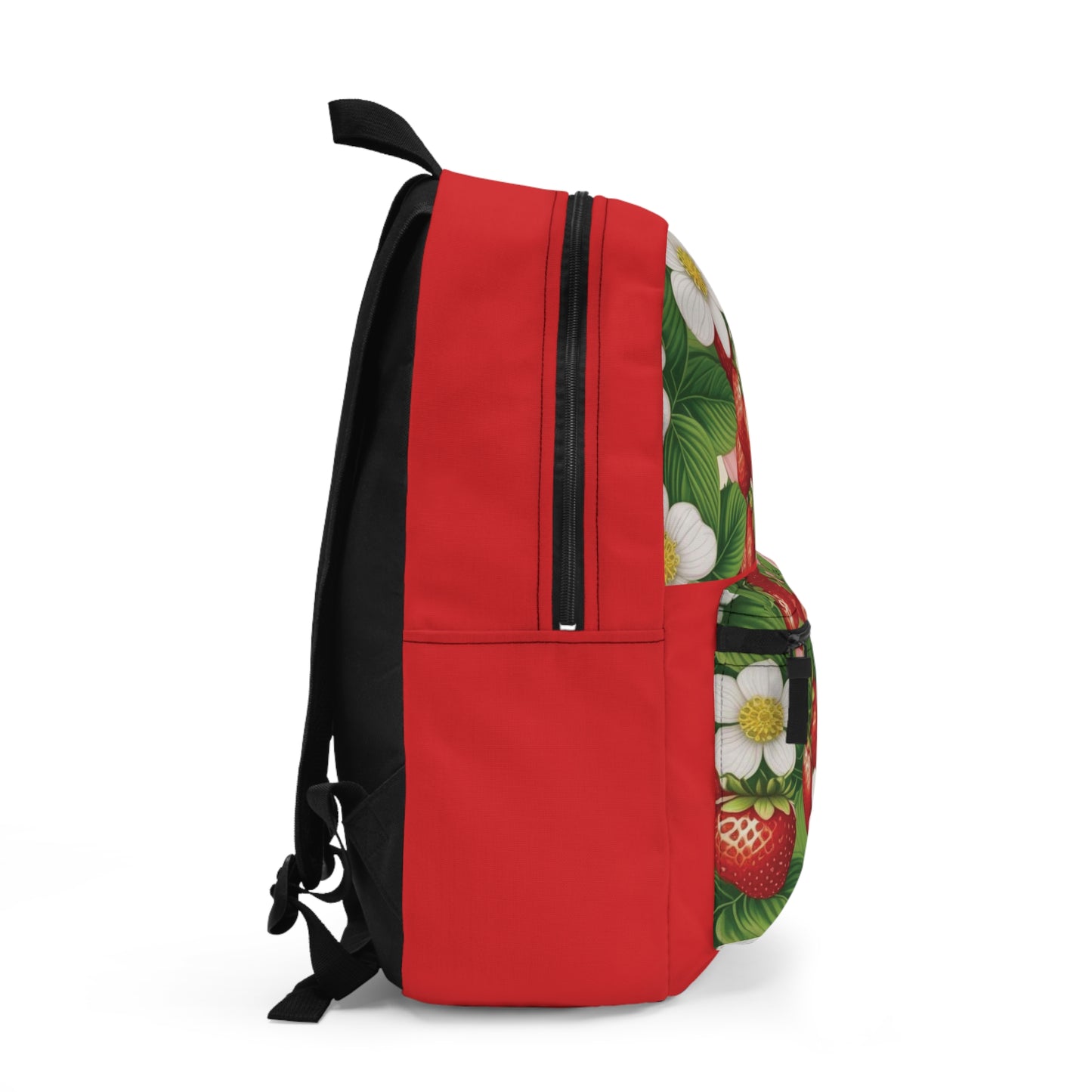 Red Backpack with Strawberry Dreams Design