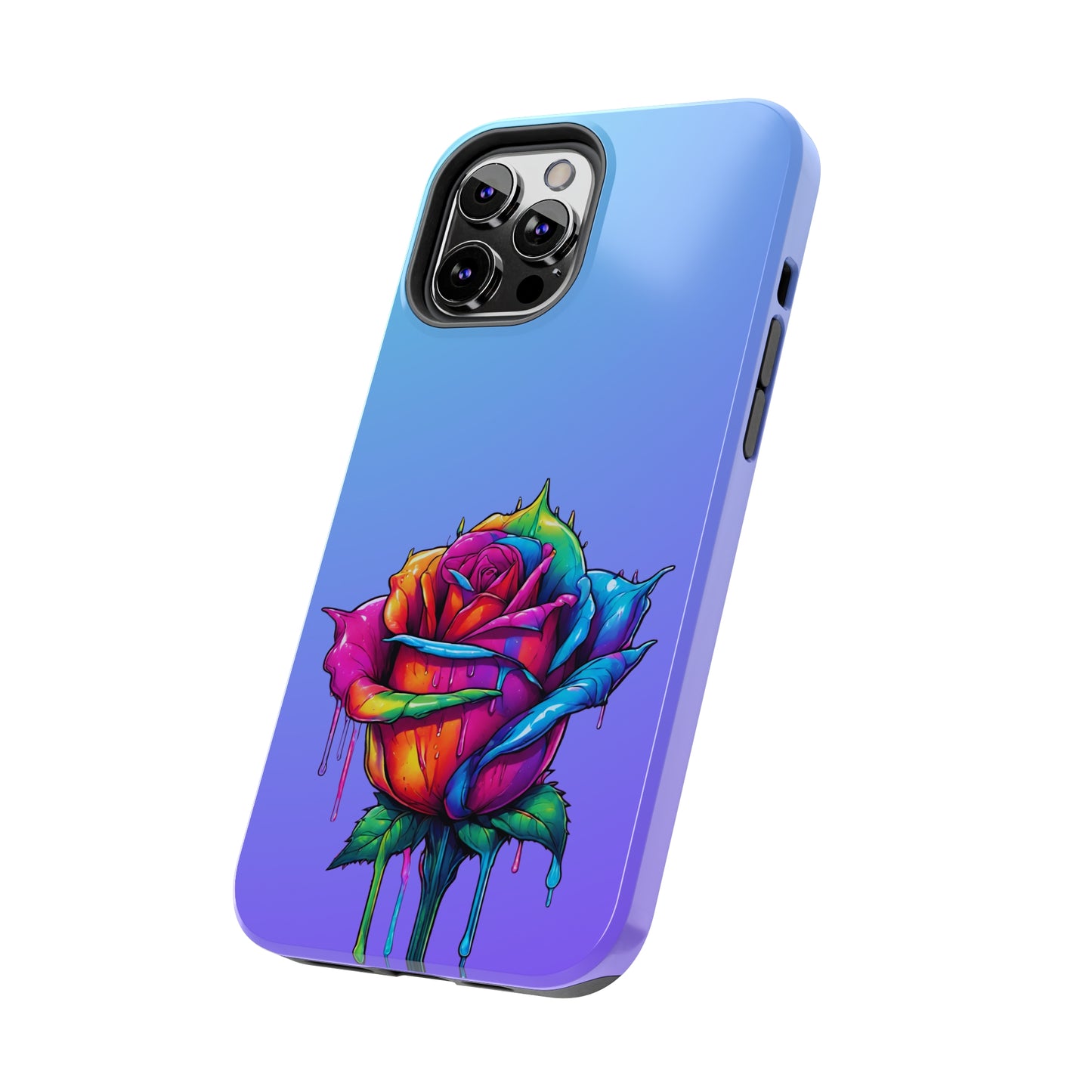 Rose Bleeding Colors Tough Phone Cases