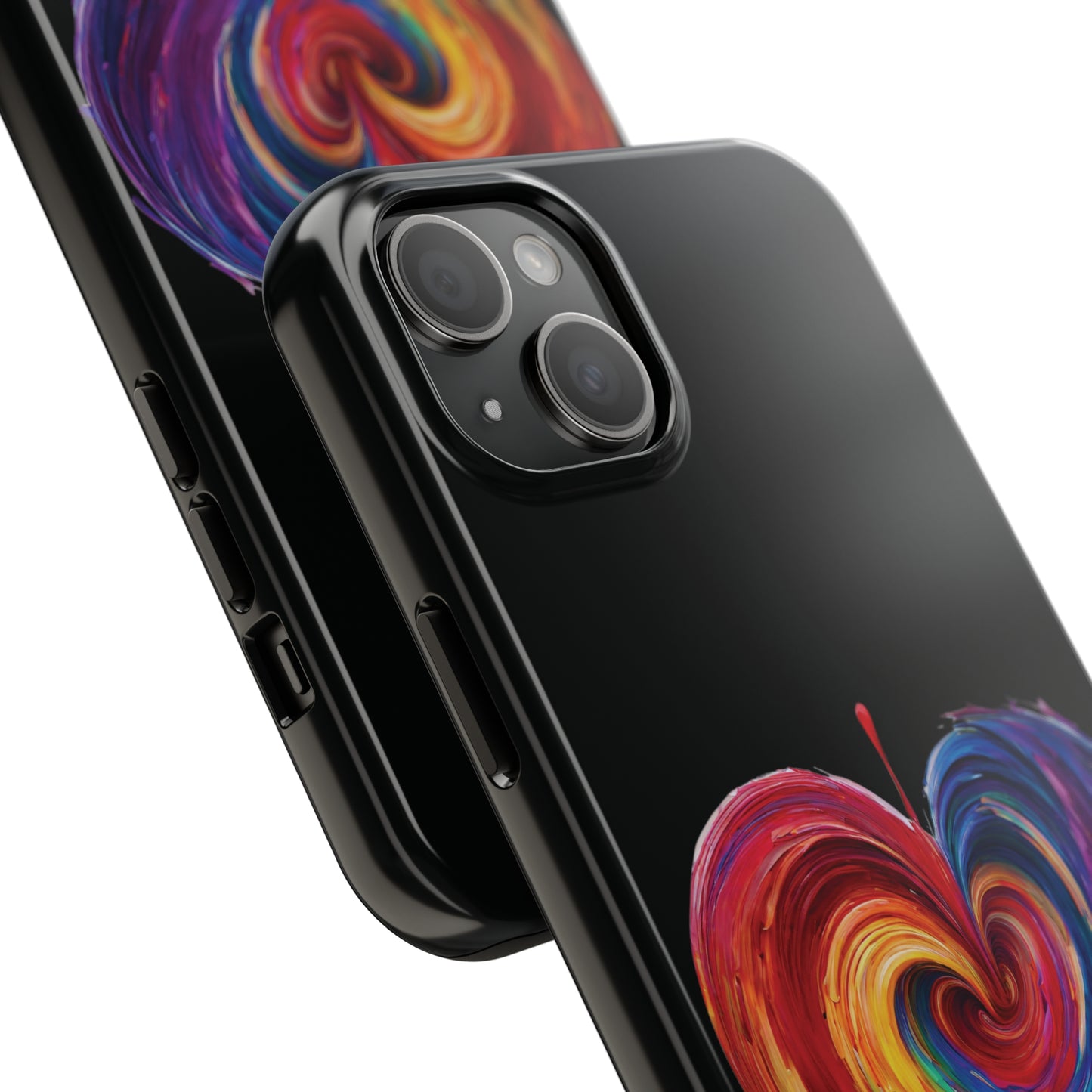 Heart Bleeding Colors Design Tough Phone Cases