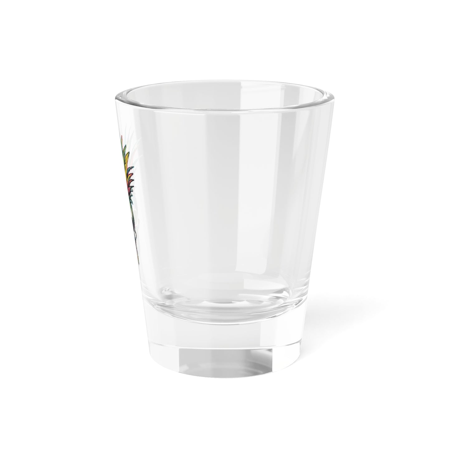 Colorful Pineapple Skull, Shot Glass, 1.5oz