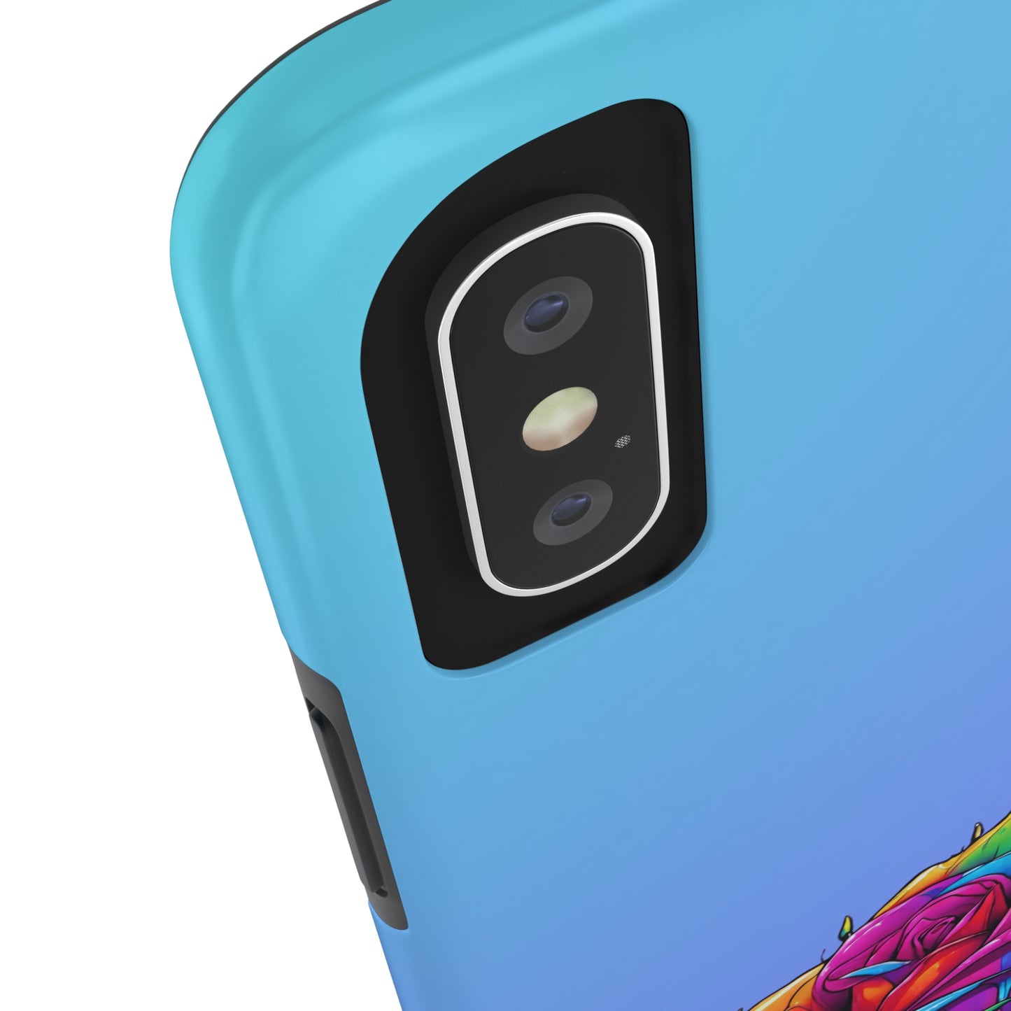 Rose Bleeding Colors Tough Phone Cases