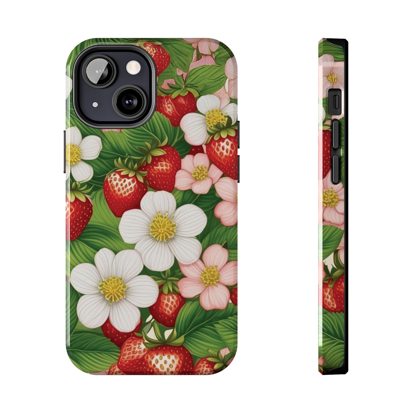 Tough Phone Cases in Strawberry Dreams Pattern