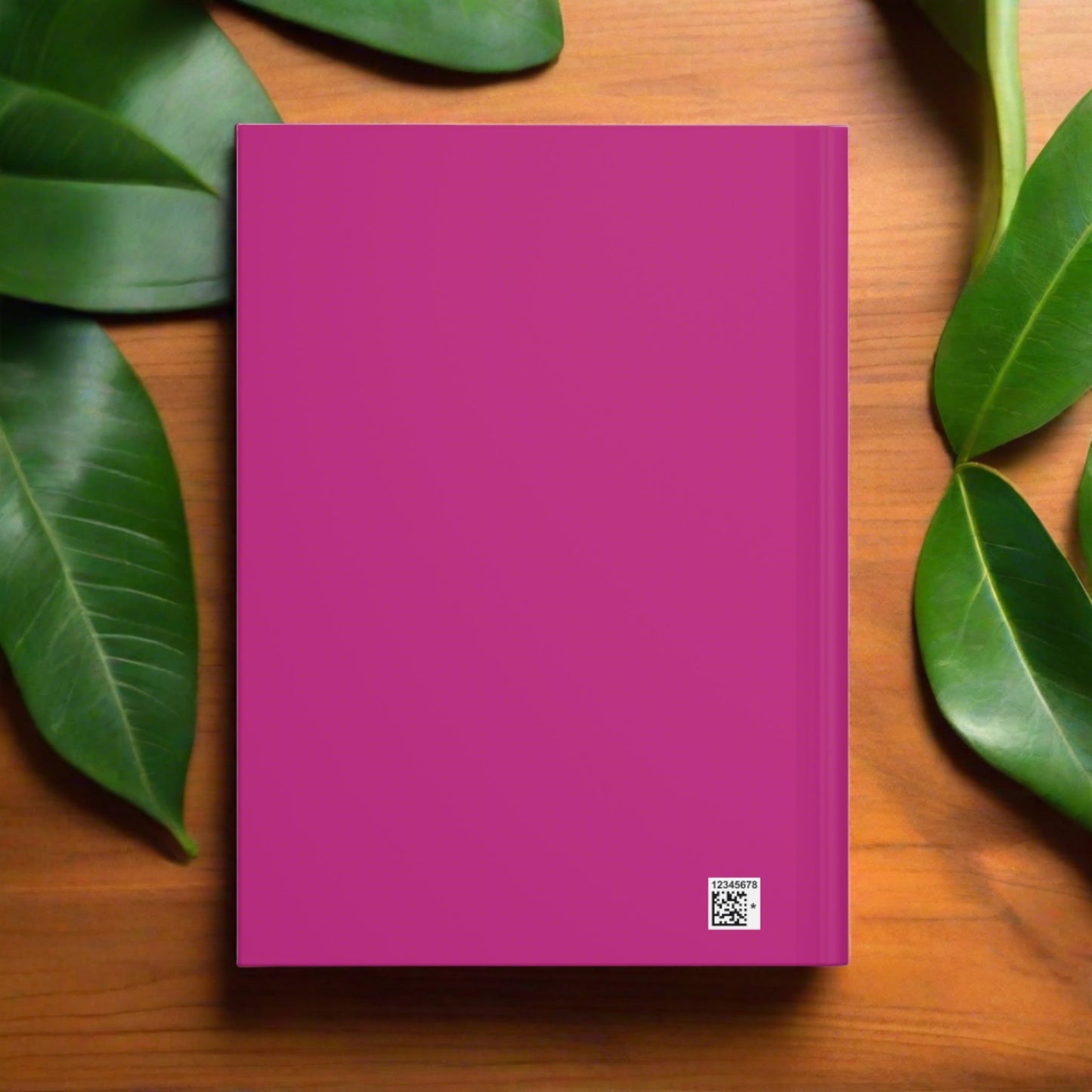 Colorful Mamba Skull on Pink Hardcover Journal Matte