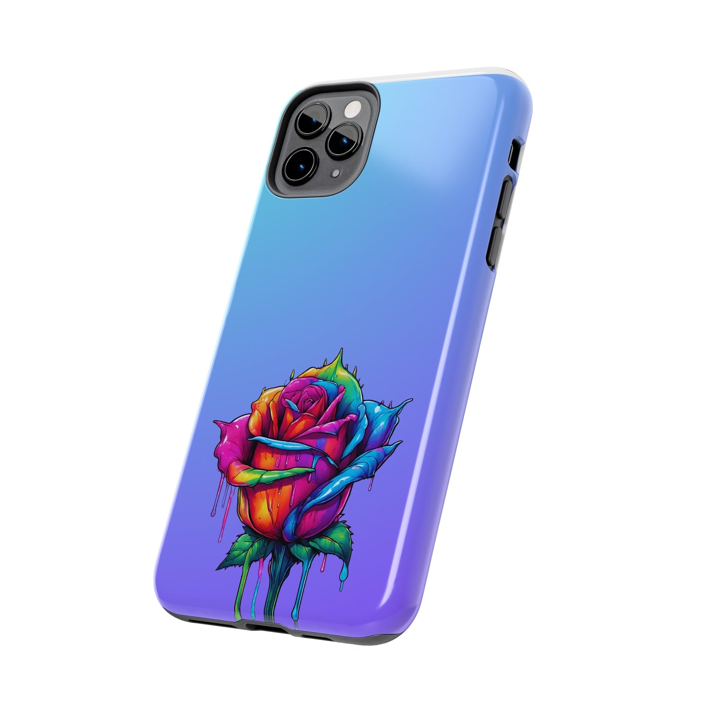 Rose Bleeding Colors Tough Phone Cases