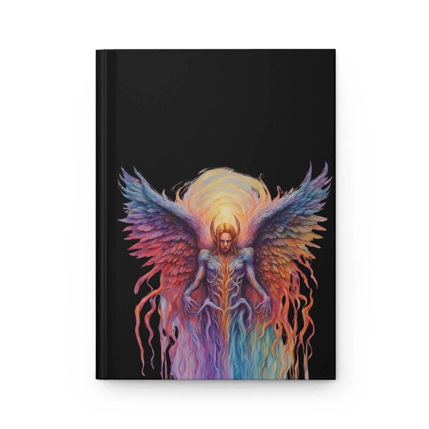 Angel on Black Hardcover Journal Matte