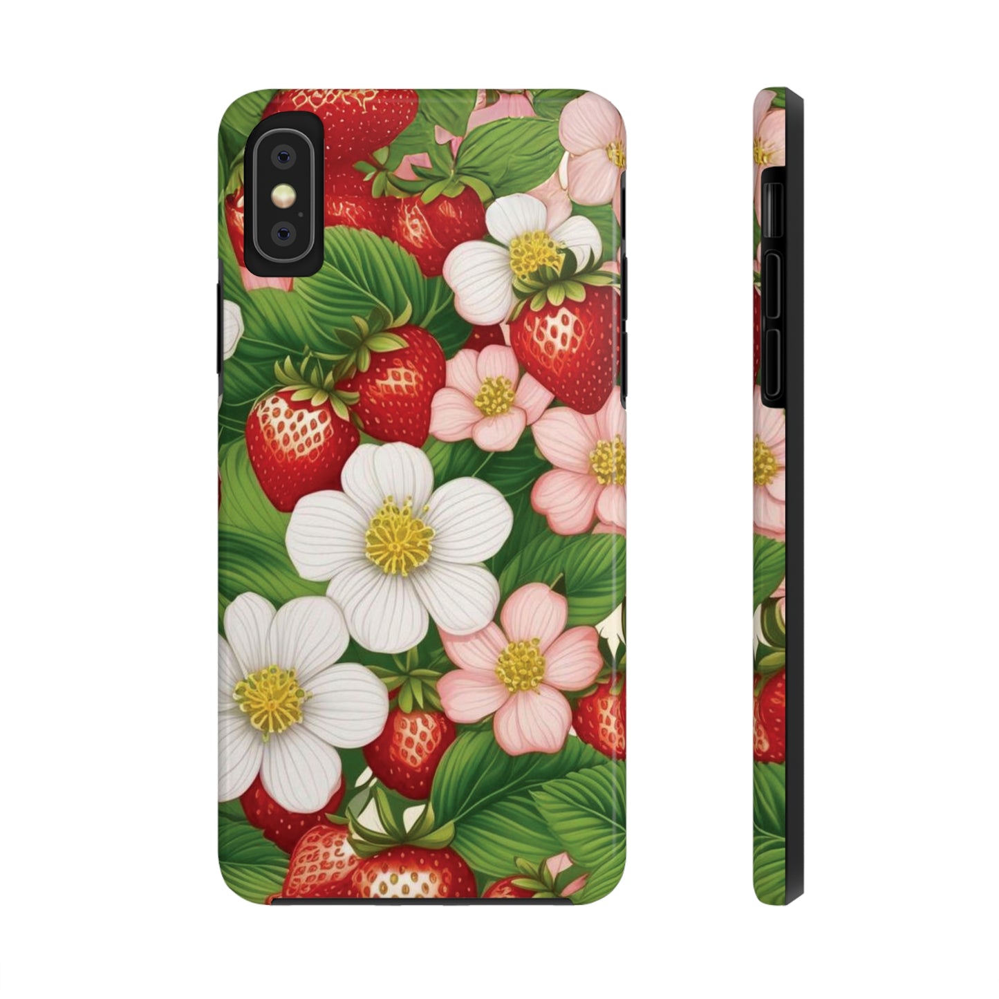 Tough Phone Cases in Strawberry Dreams Pattern