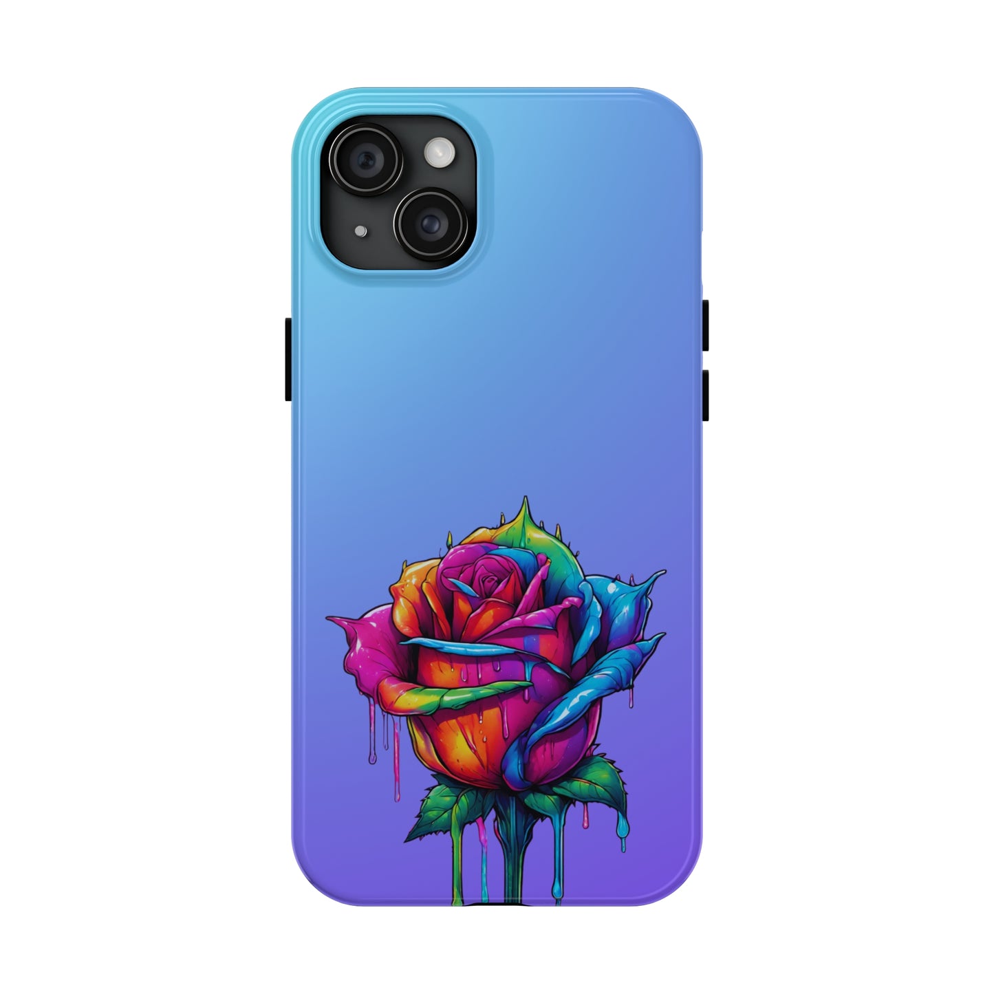 Rose Bleeding Colors Tough Phone Cases
