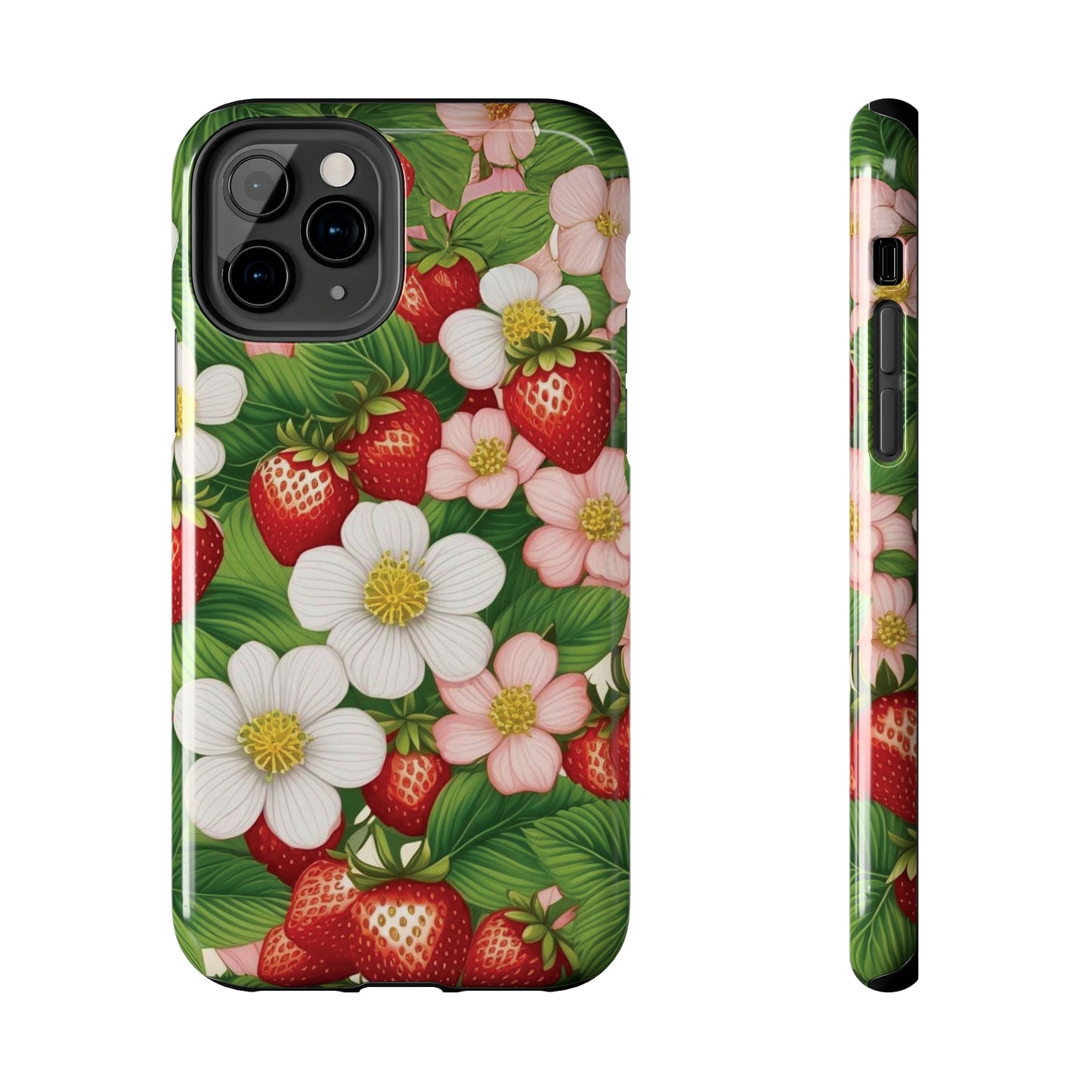 Tough Phone Cases in Strawberry Dreams Pattern