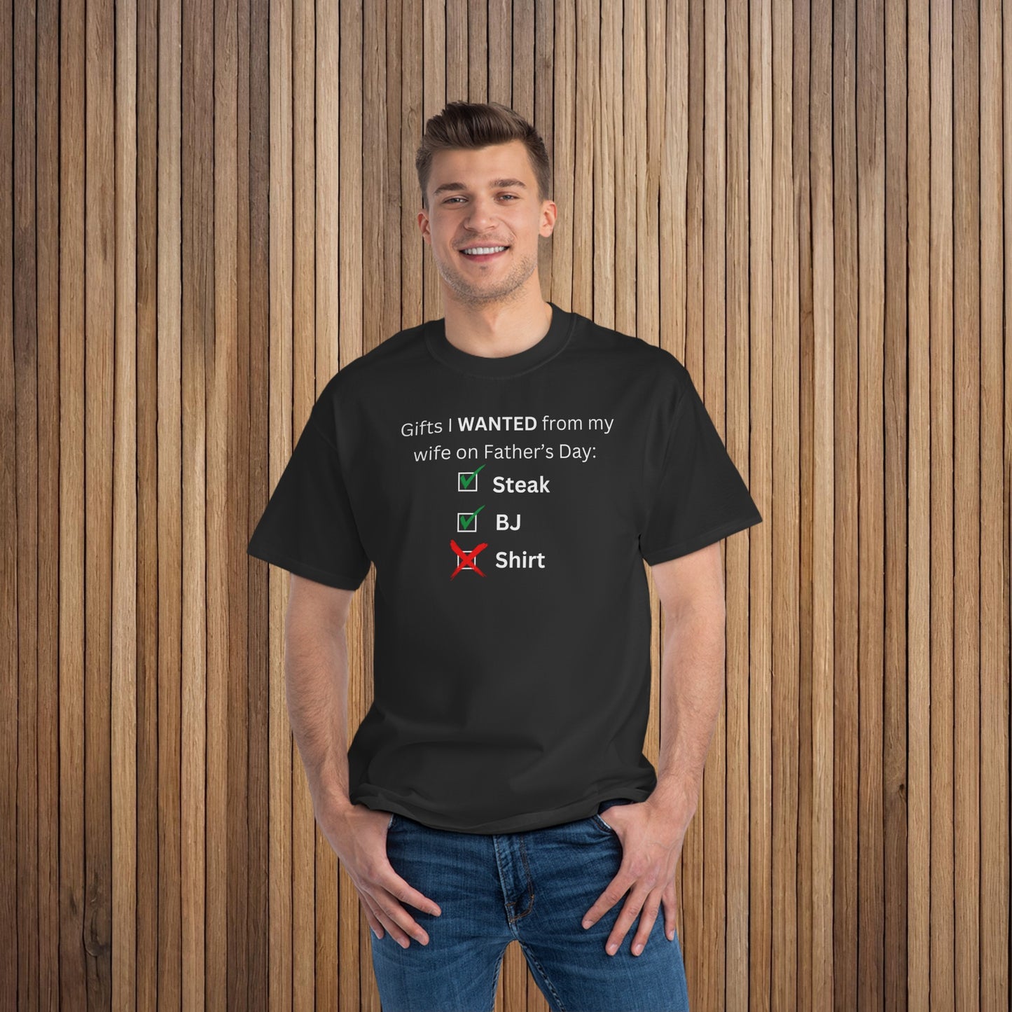 Checklist for Him Beefy-T® Short-Sleeve T-Shirt Dark