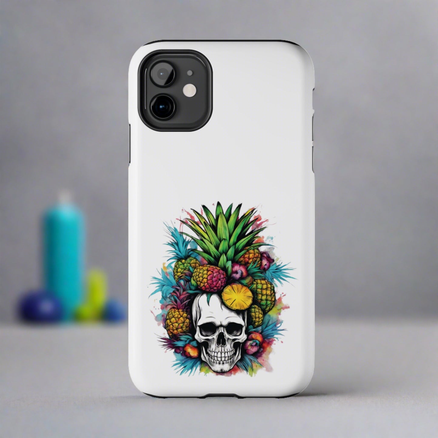 Colorful Mamba Skull Design Tough Phone Cases