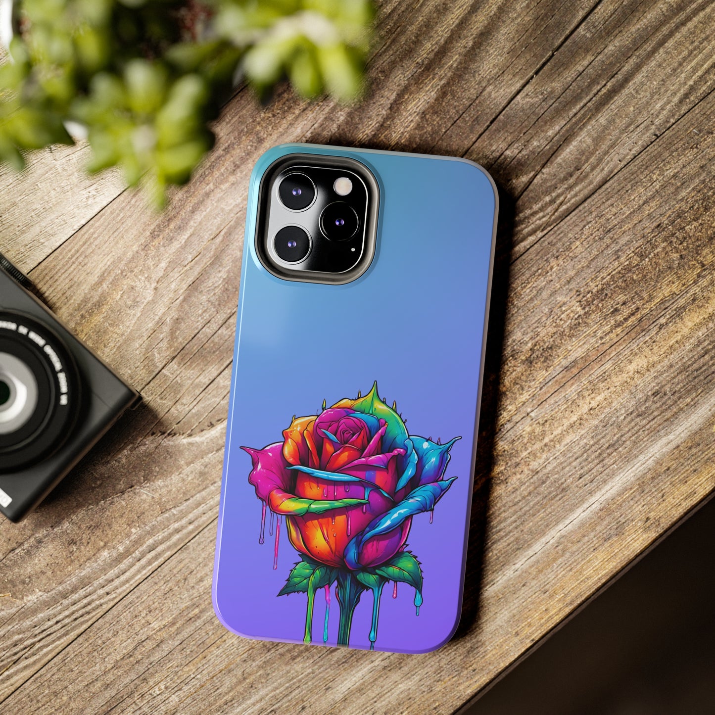Rose Bleeding Colors Tough Phone Cases