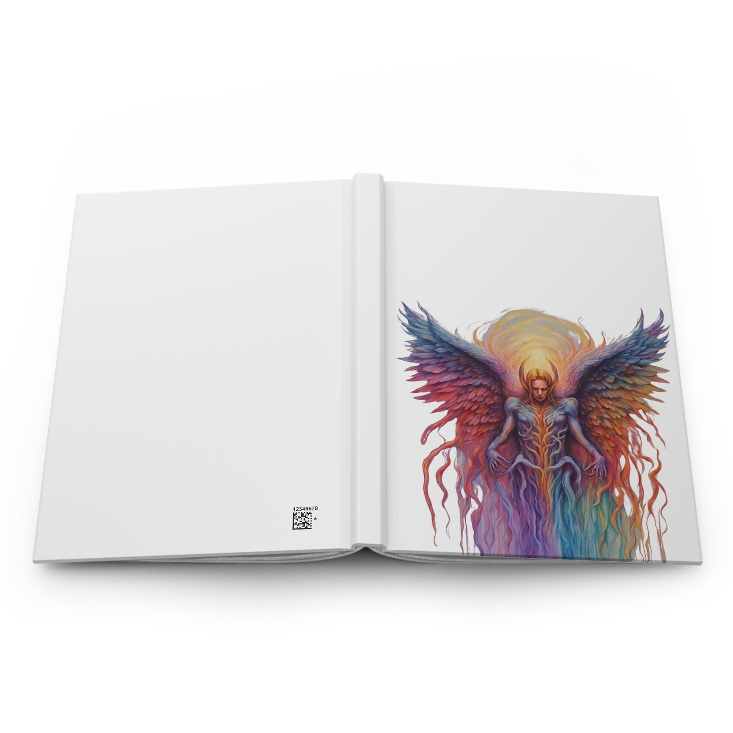 Angel on White Hardcover Journal Matte