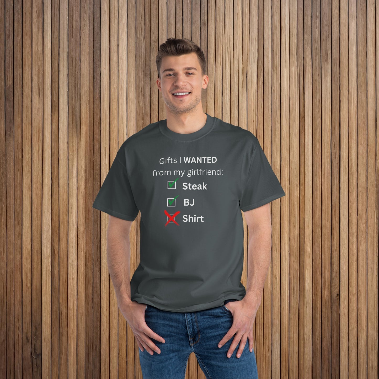 Gifts for Boyfriend from Her Beefy-T® Short-Sleeve T-Shirt Dark