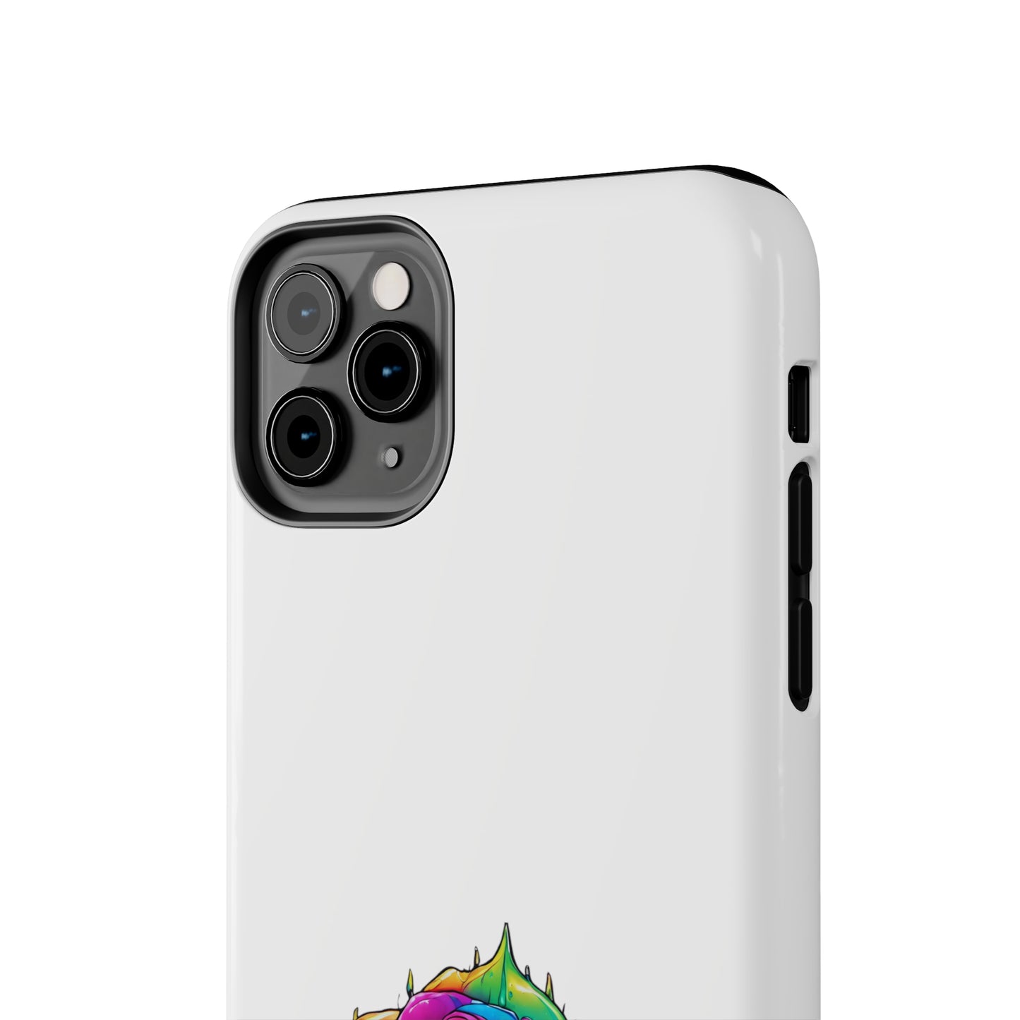 Rose Bleeding Colors On White Tough Phone Cases