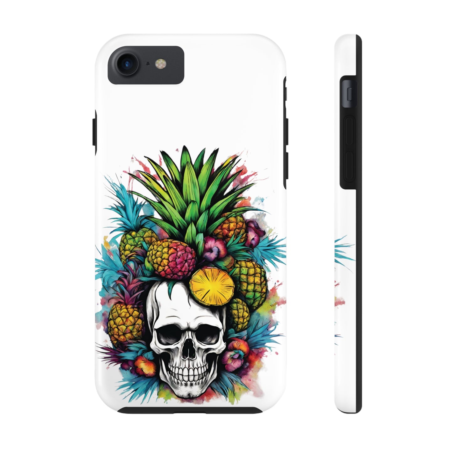 Colorful Mamba Skull Design Tough Phone Cases