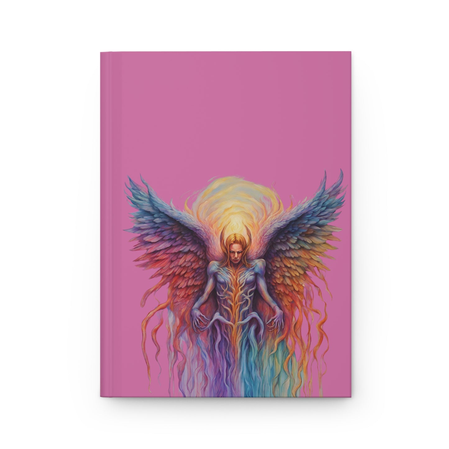 Angel on Light Pink Hardcover Journal Matte