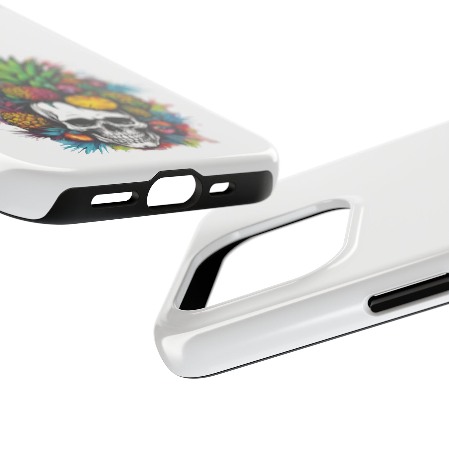 Colorful Mamba Skull Design Tough Phone Cases