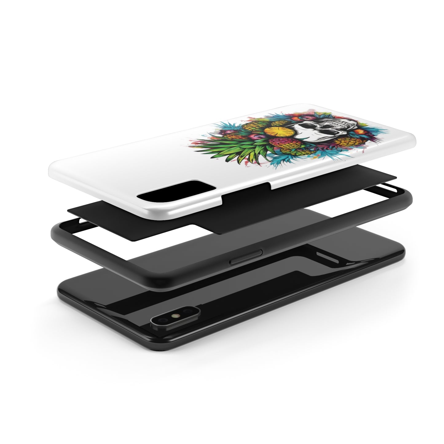 Colorful Mamba Skull Design Tough Phone Cases