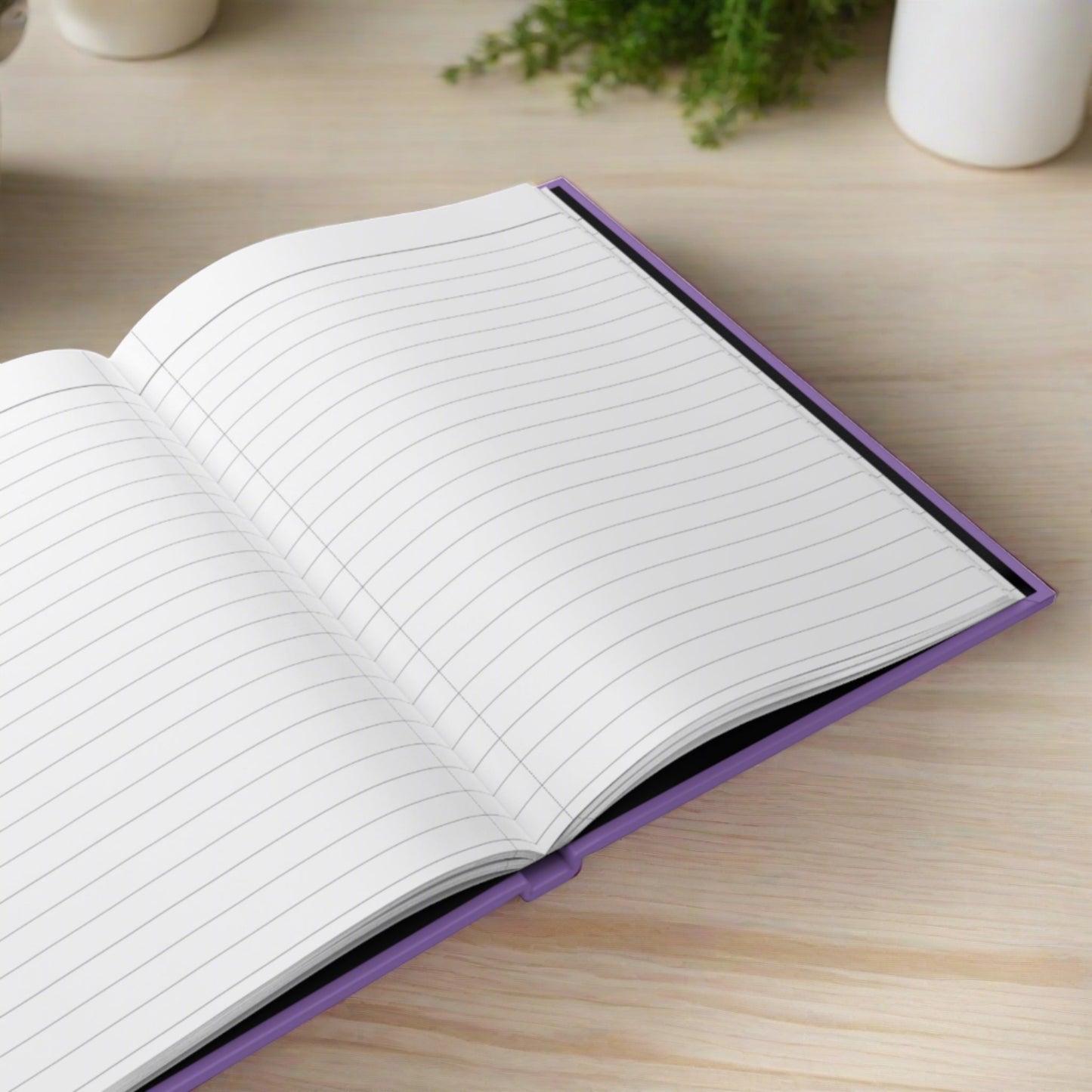 Neon Cupcake on Light Purple Hardcover Journal Matte
